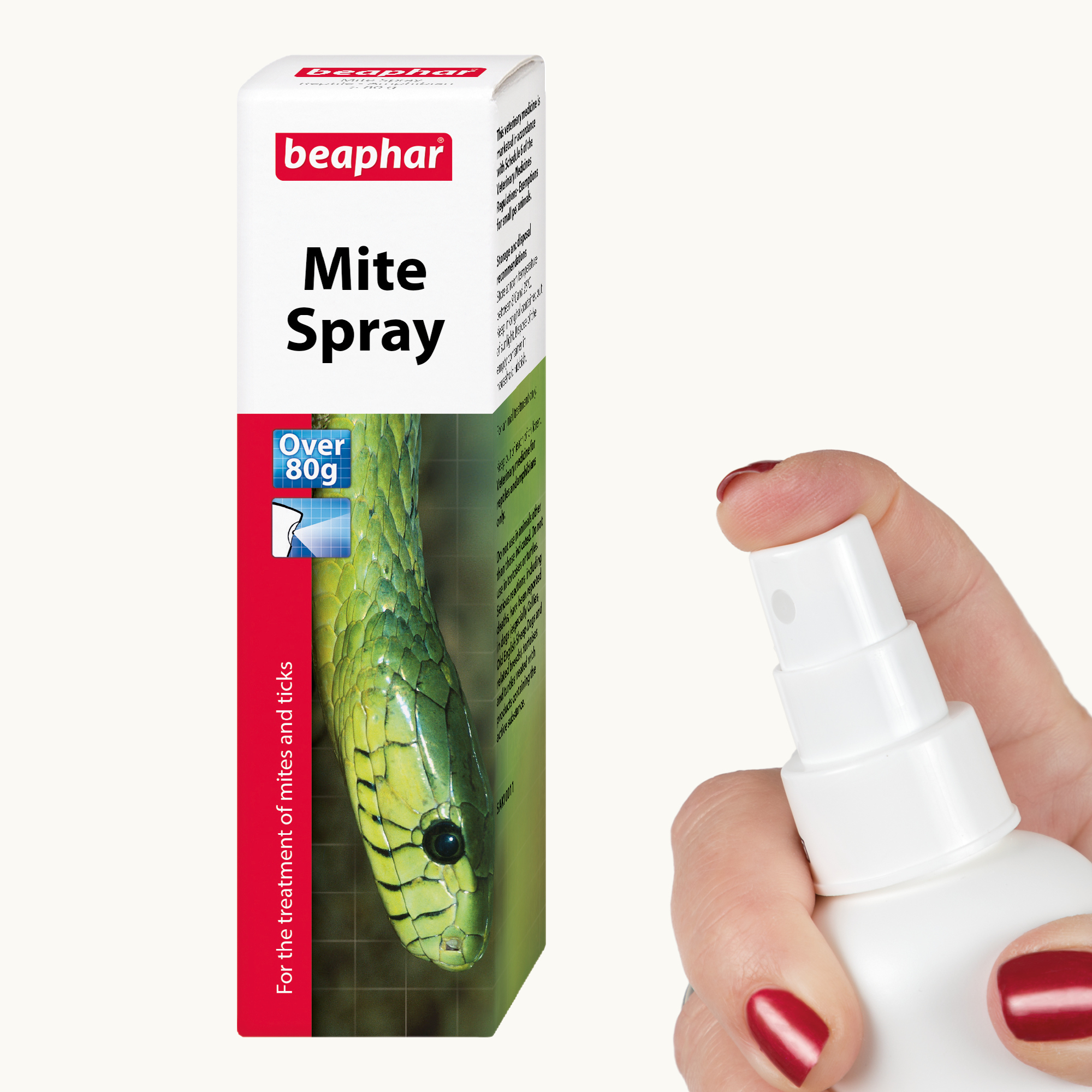 Beaphar Mite Spray for Reptiles, 50ml