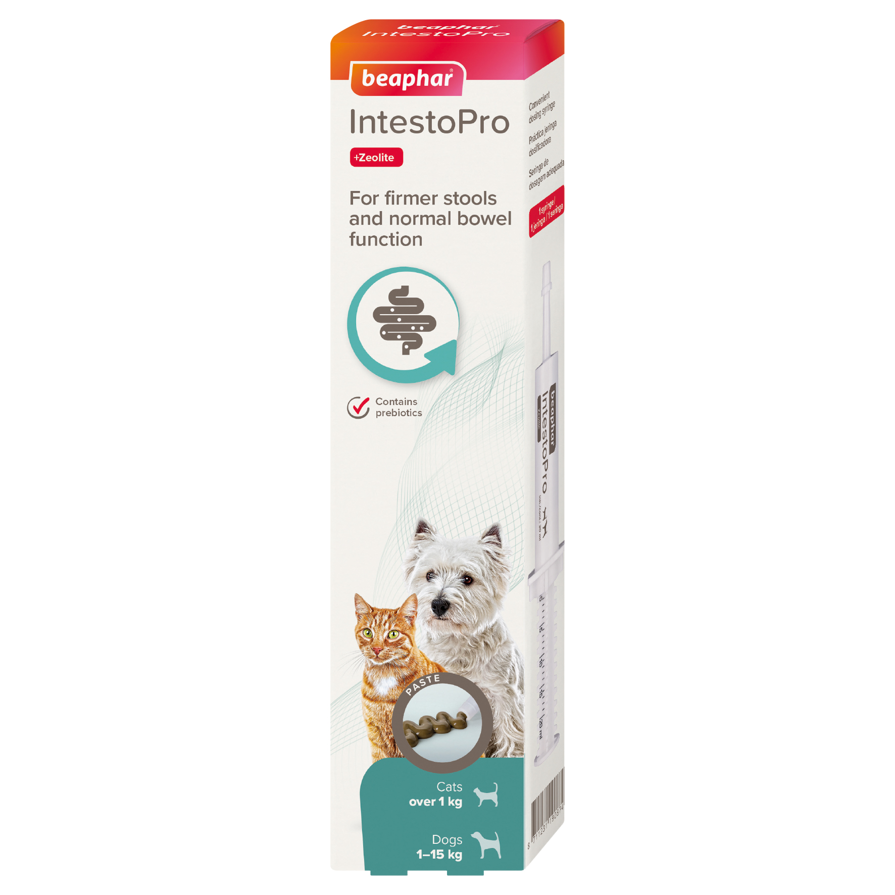 Beaphar IntestoPro Prebiotic Stool Firming Paste for Cats & Small Dogs (1-15kg)