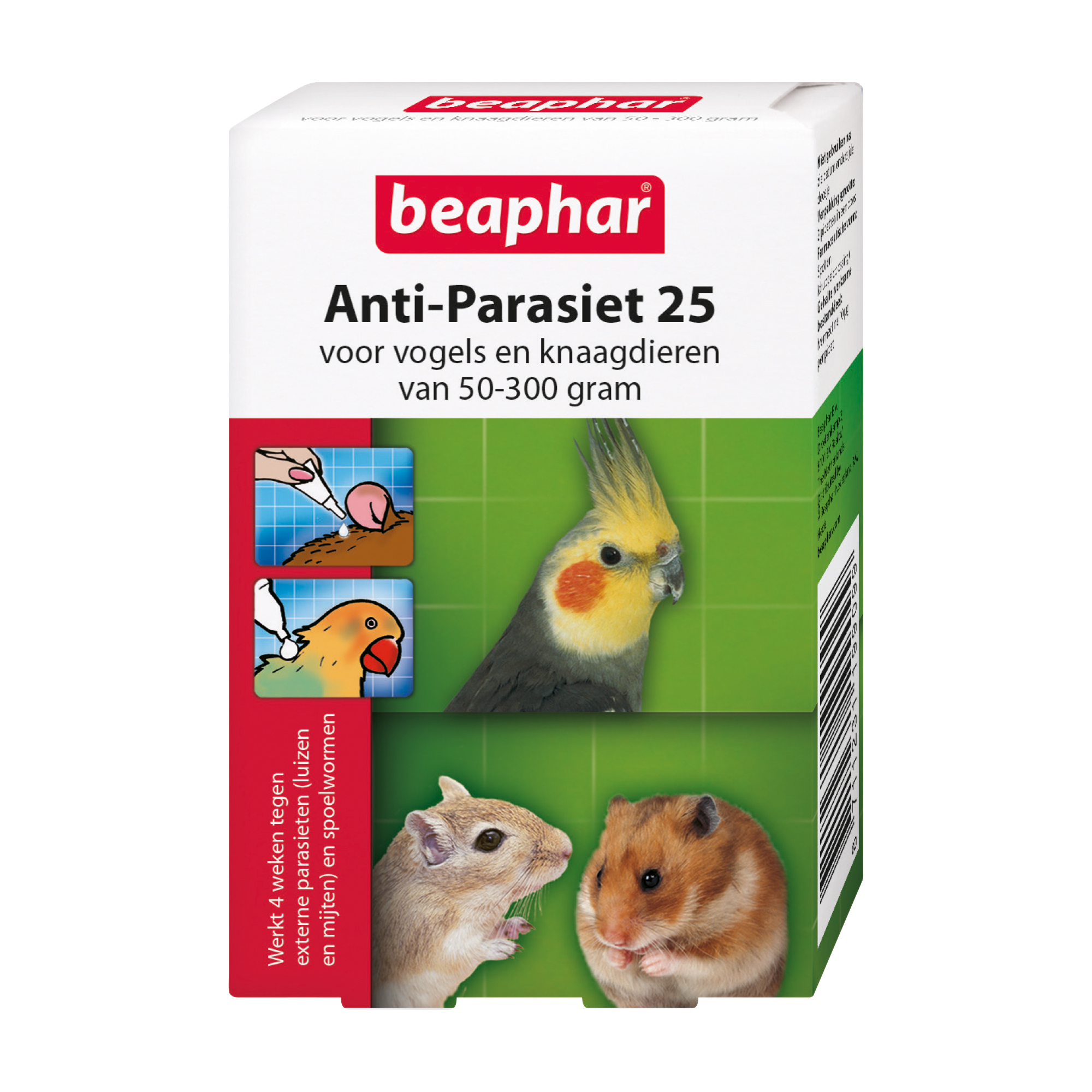 Beaphar Anti-Parasiet 25 voor vogels en knaagdieren van 50-300g