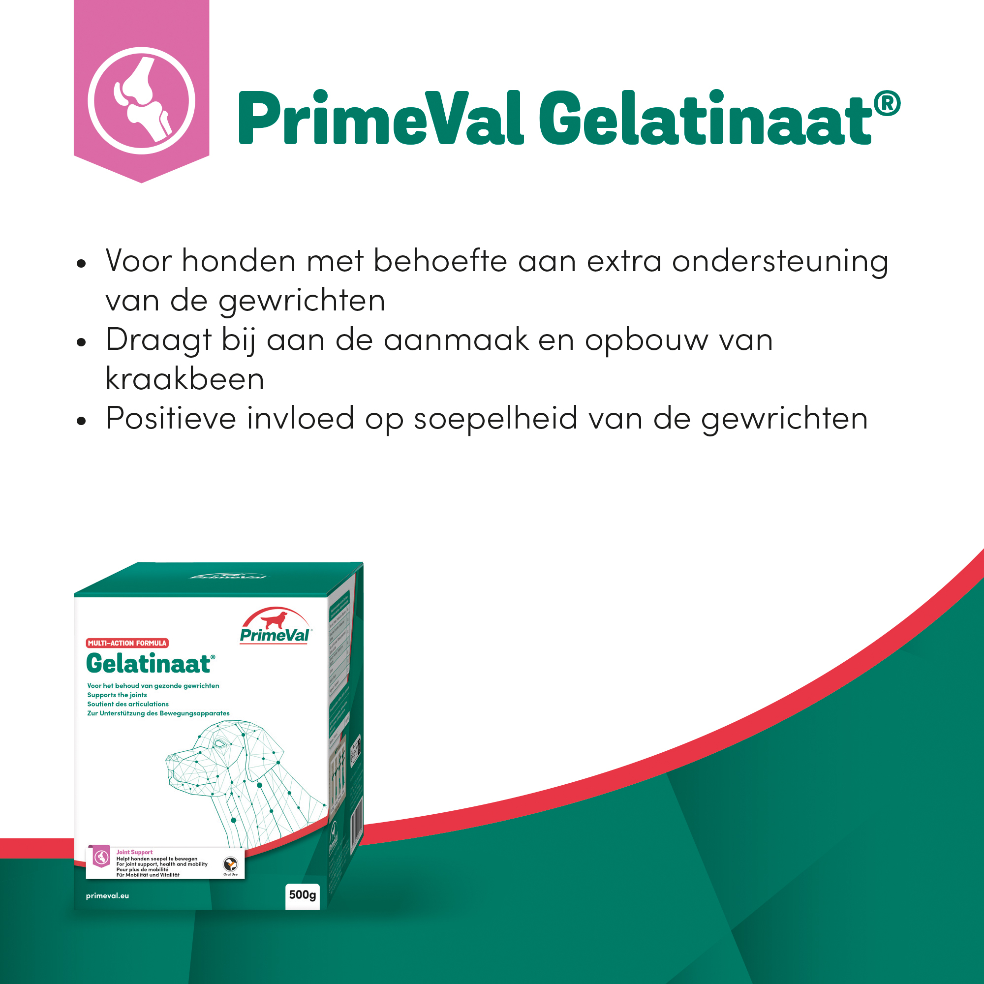 PrimeVal Gelatinaat® hond 500 g