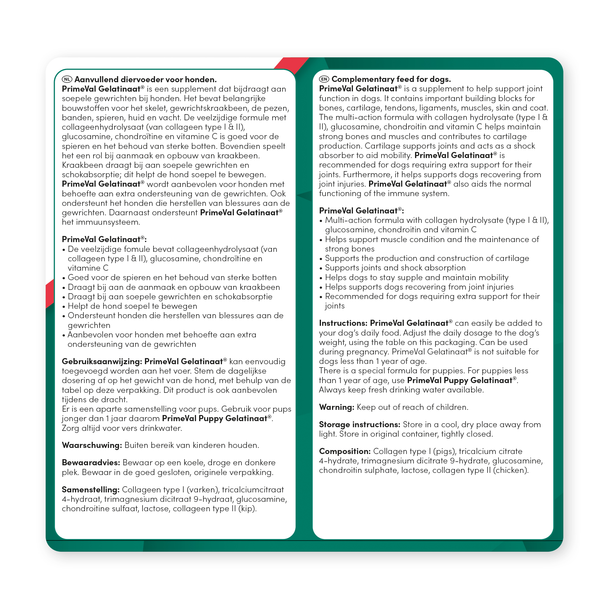 PrimeVal Gelatinaat® hond 2 kg