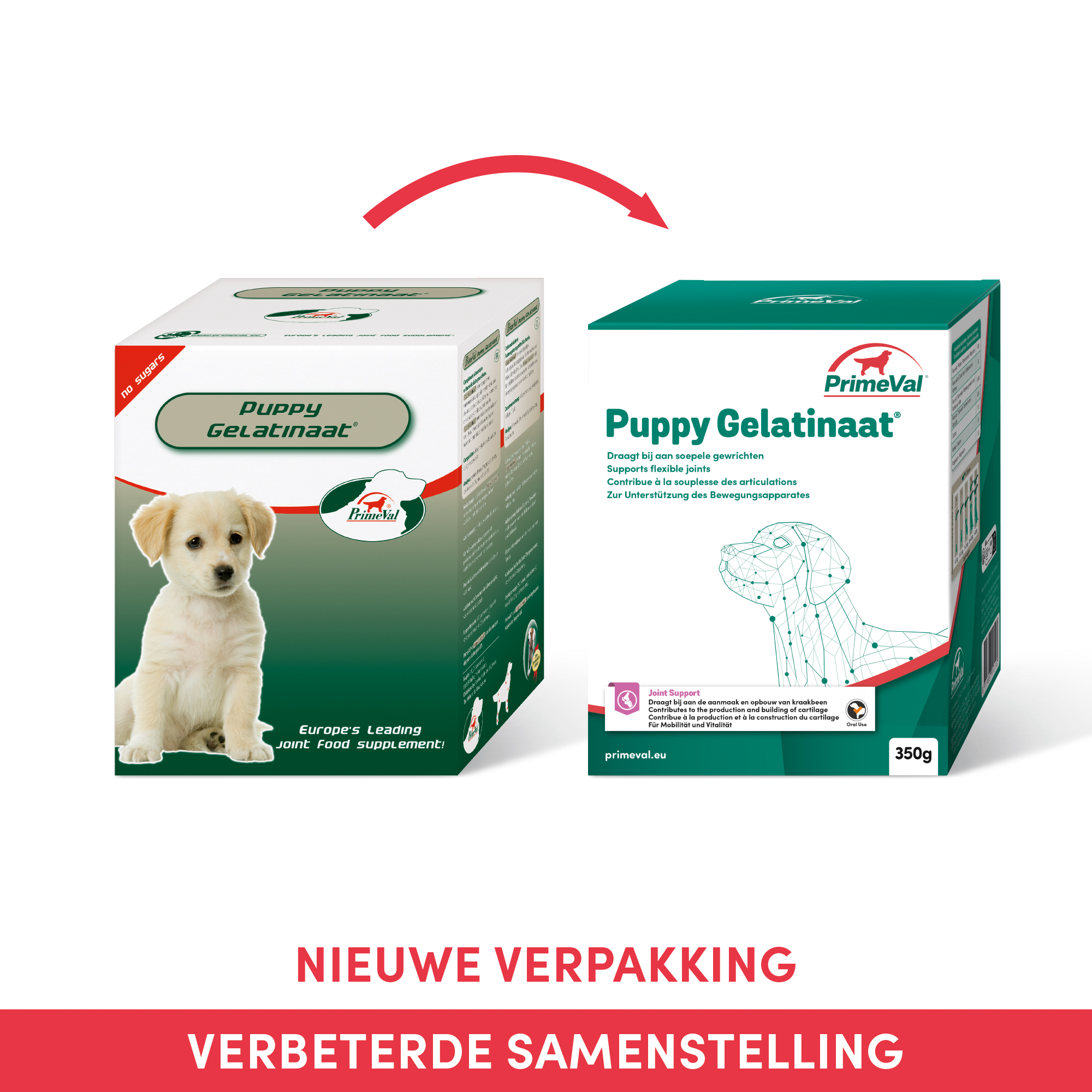 PrimeVal Gelatinaat® Puppy 350 g