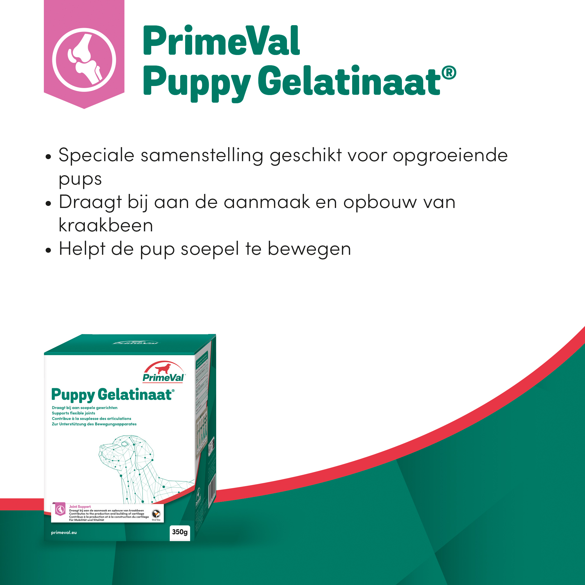 PrimeVal Gelatinaat® Puppy 350 g