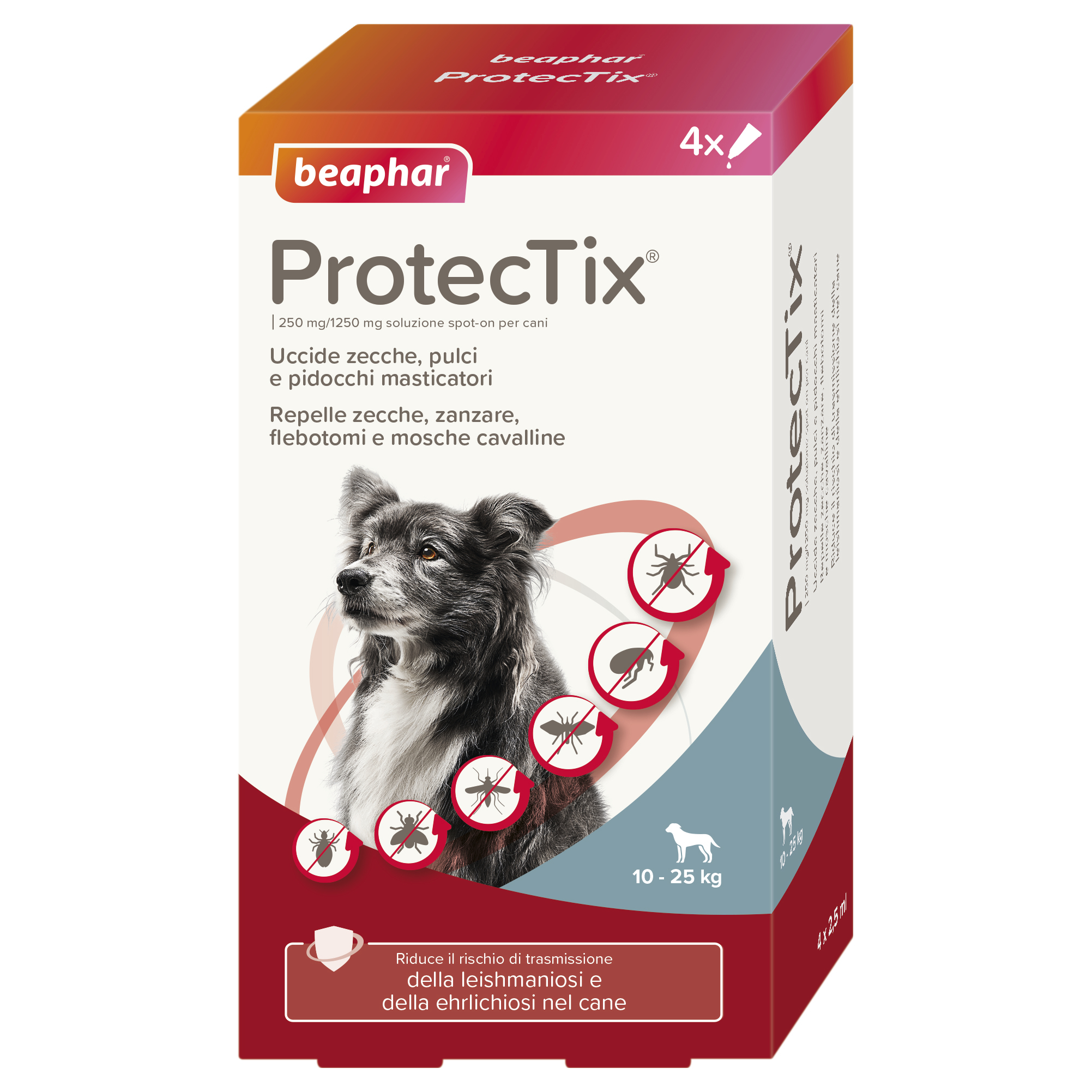 Beaphar ProtecTix Cane Medio 4 pip.