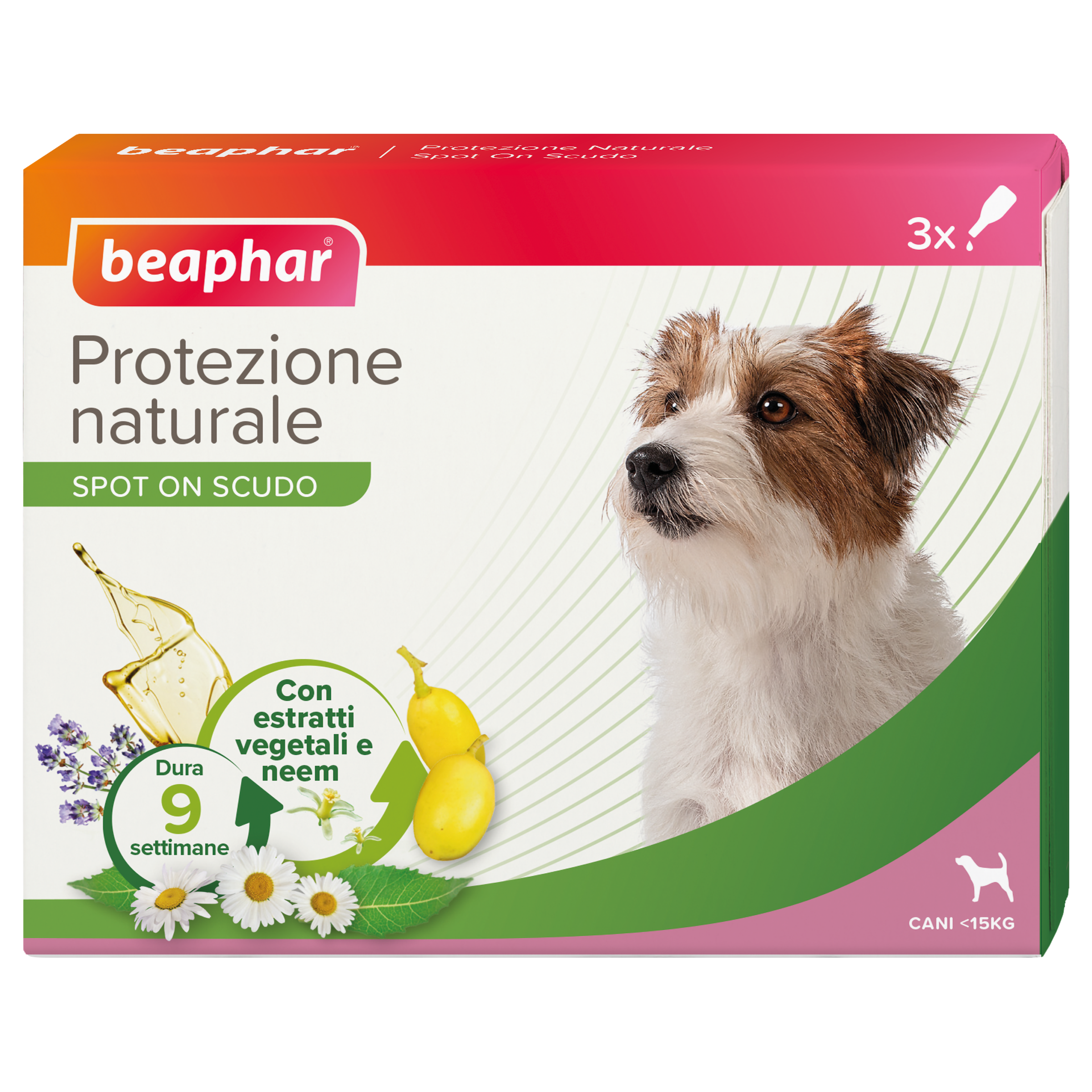 Protezione Naturale Spot on Cane piccolo 3 pip.