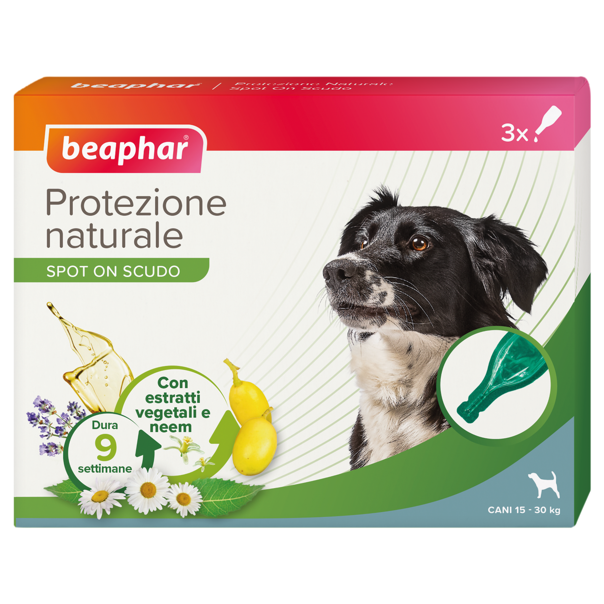 Protezione Naturale Spot on Cane Medio 3 pip.