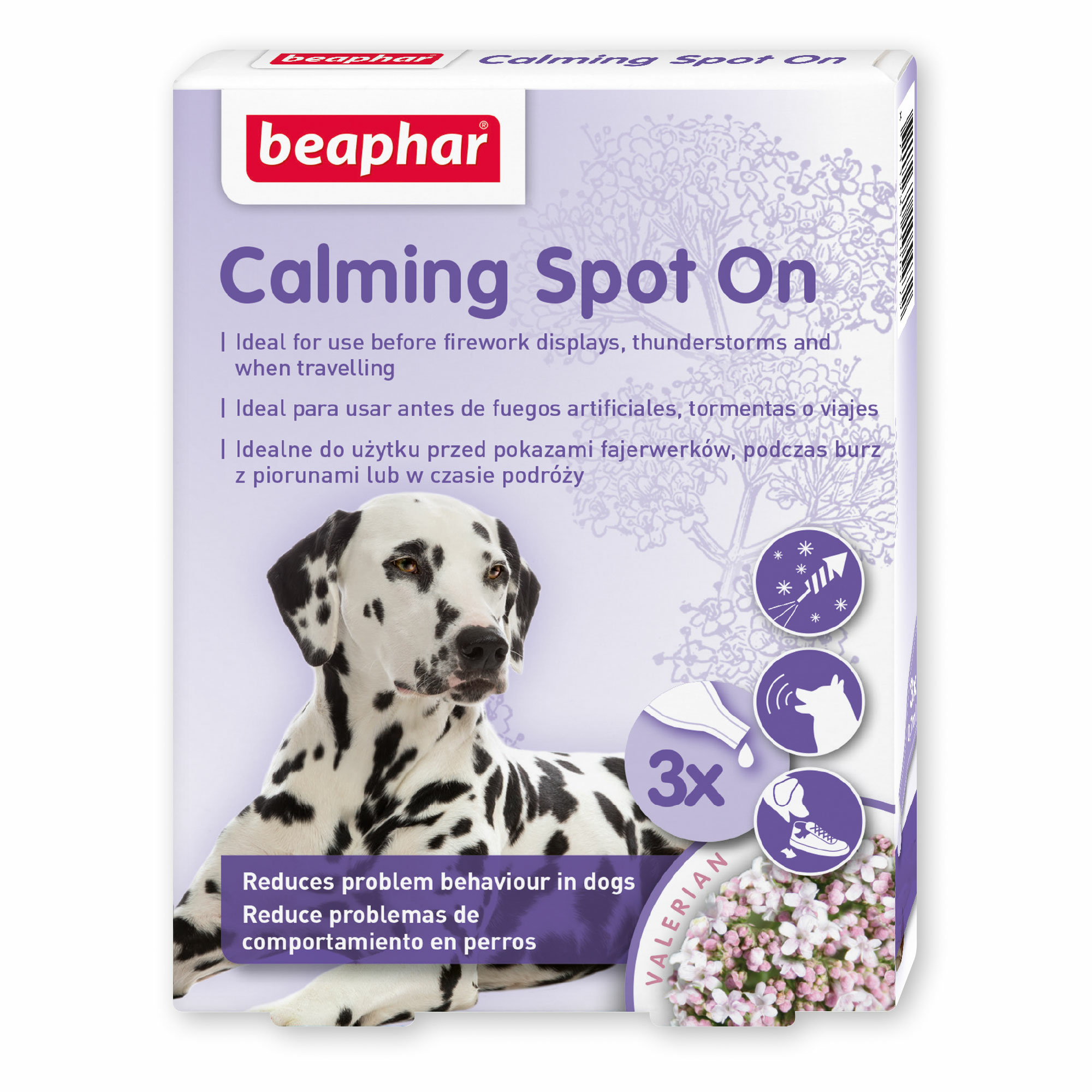 Beaphar Calming Spot On - Pipetas Calmantes para Perro - 3 x 0.7ml
