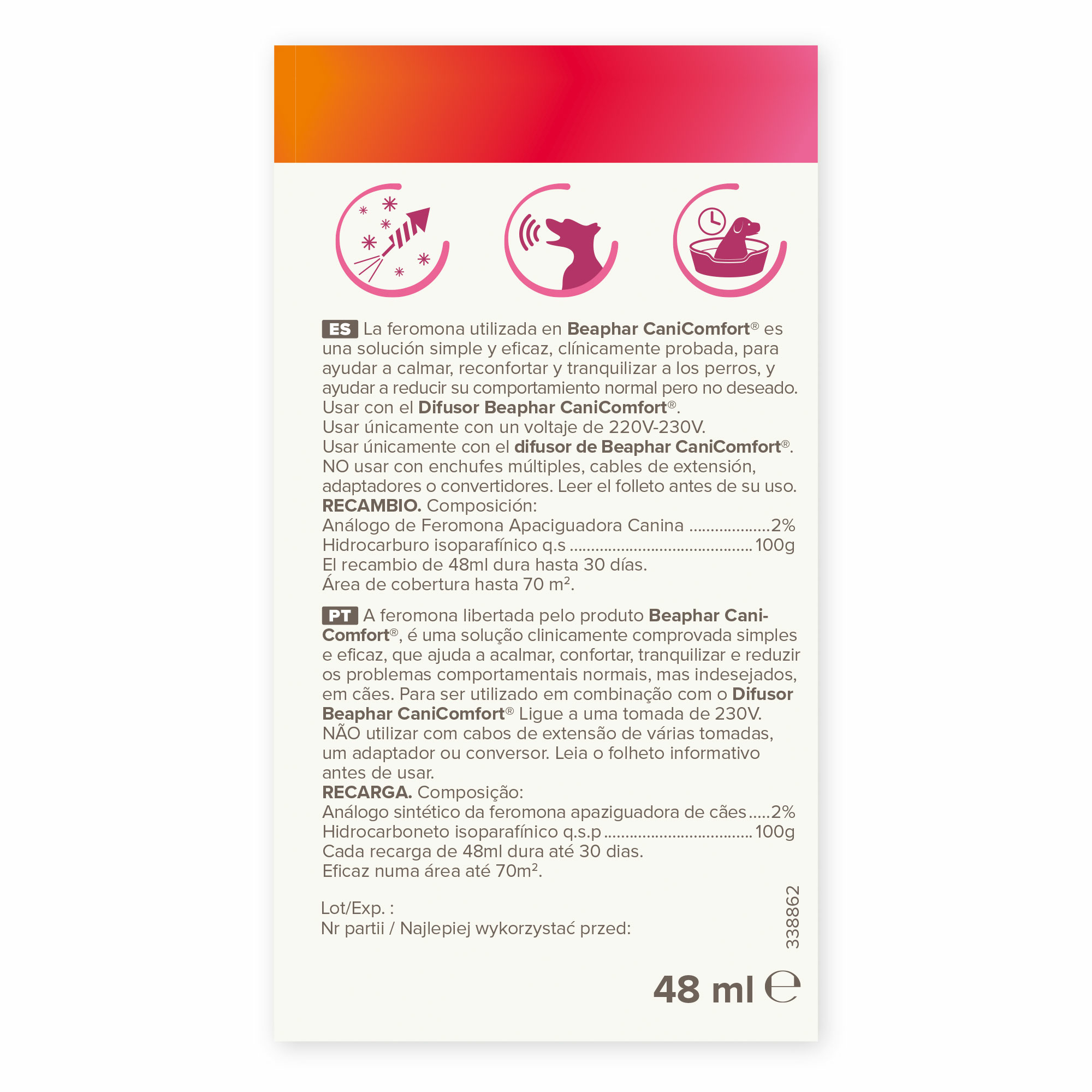 Beaphar CaniComfort® Recambio de Difusor Perros - 48ml