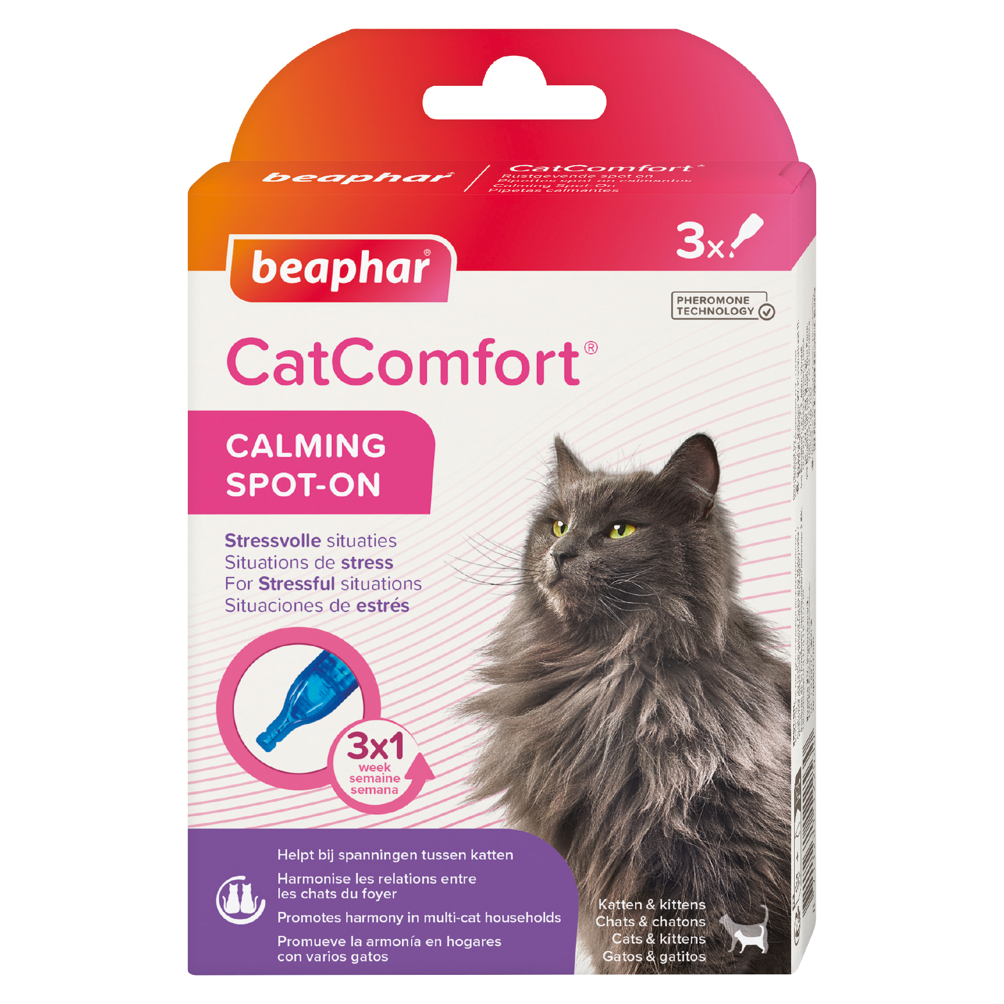 Beaphar CatComfort® Pipetas Feromonas Gatos - x3