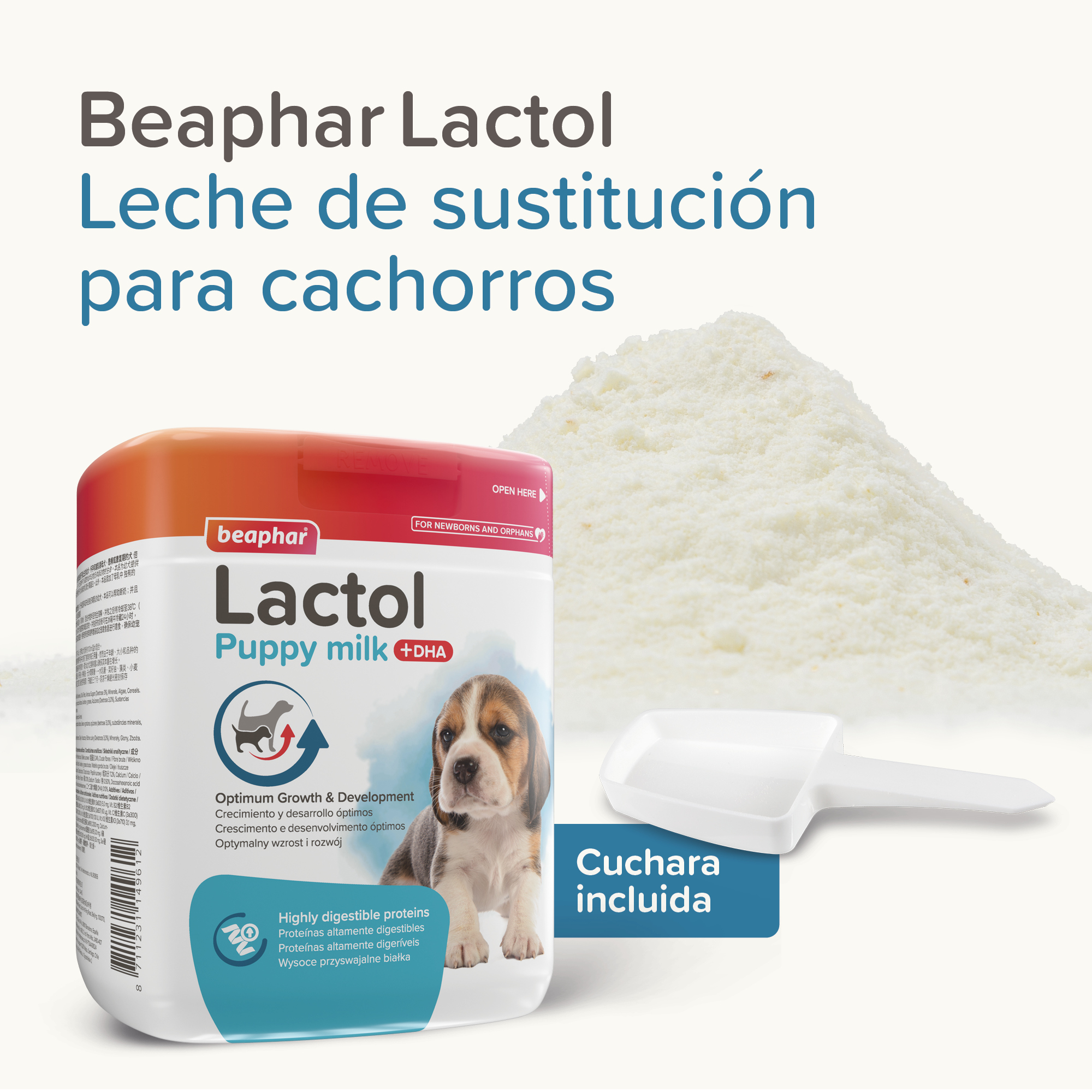 Beaphar Lactol - Leche de  sustitución Cachorros - 500g