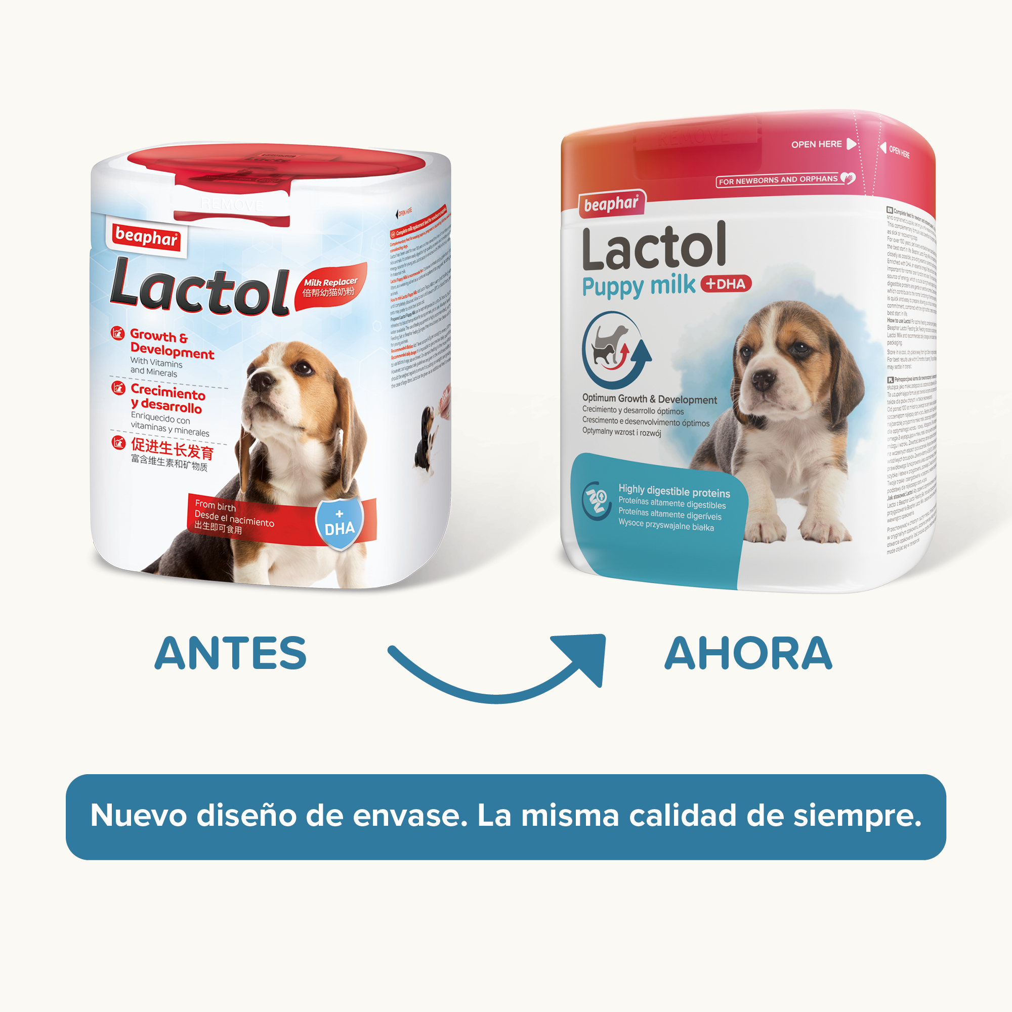 Beaphar Lactol - Leche de  sustitución Cachorros - 500g