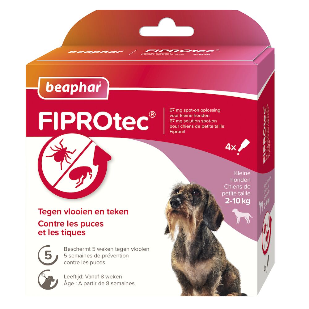 Beaphar FIPROtec® Spot-On Hond 2-10kg 4 pipetten