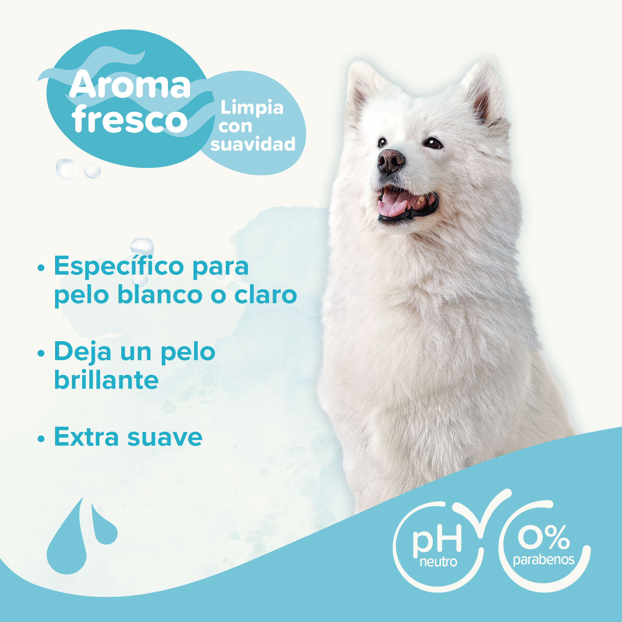 Champú Perros Pelo Blanco - 1L