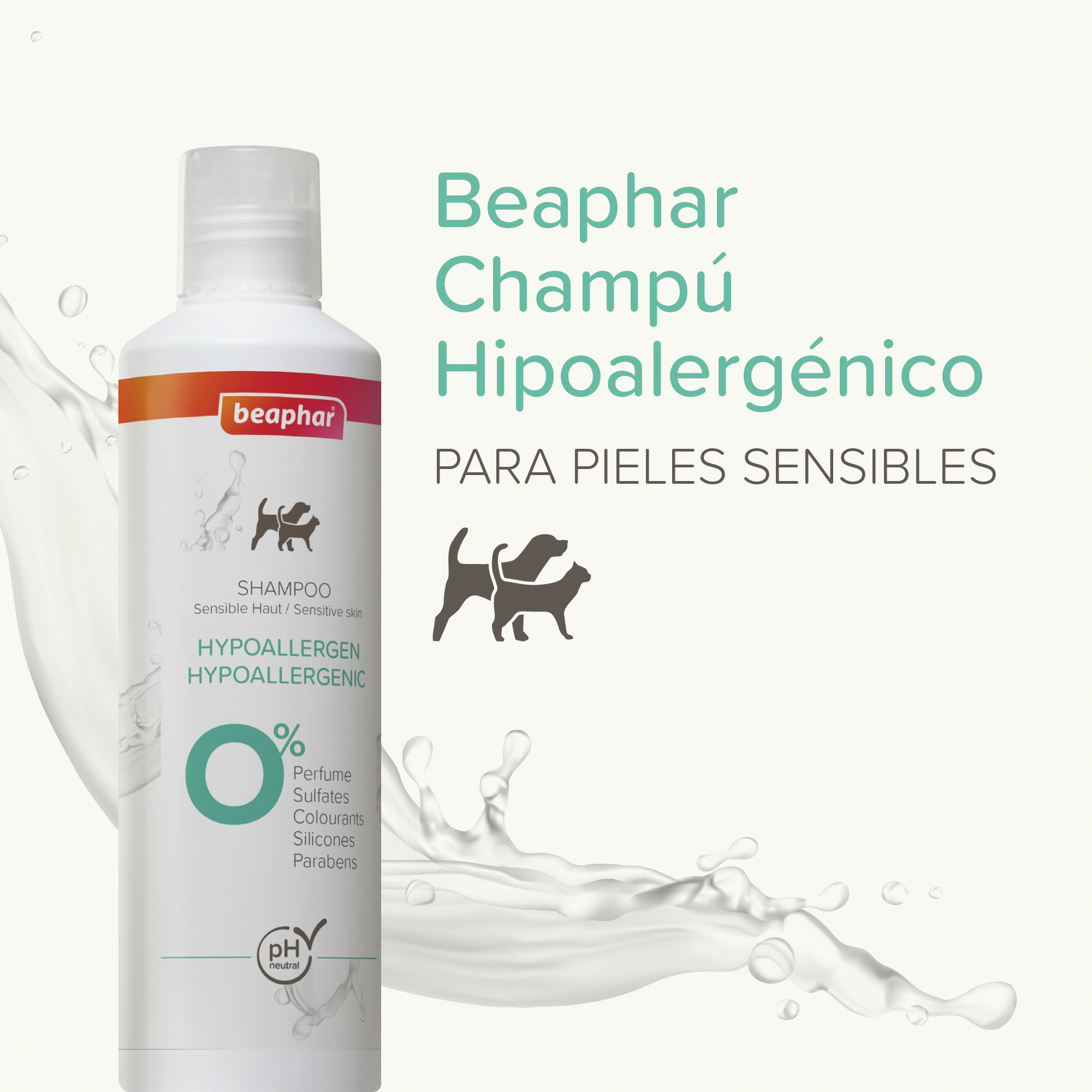 Beaphar Champú Hipoalergénico Perros y Gatos - 250ml