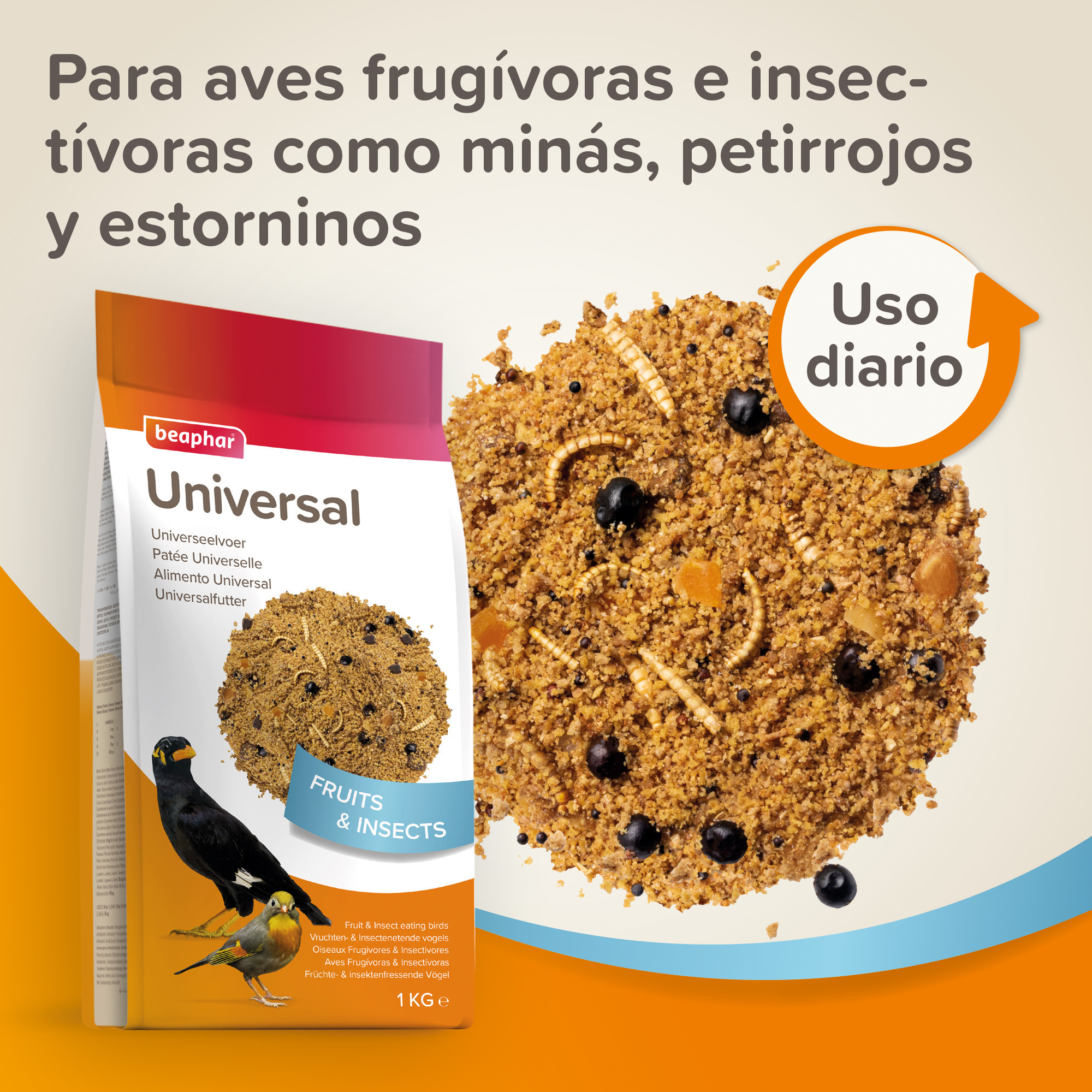 Beaphar Alimento Universal Aves - 1kg