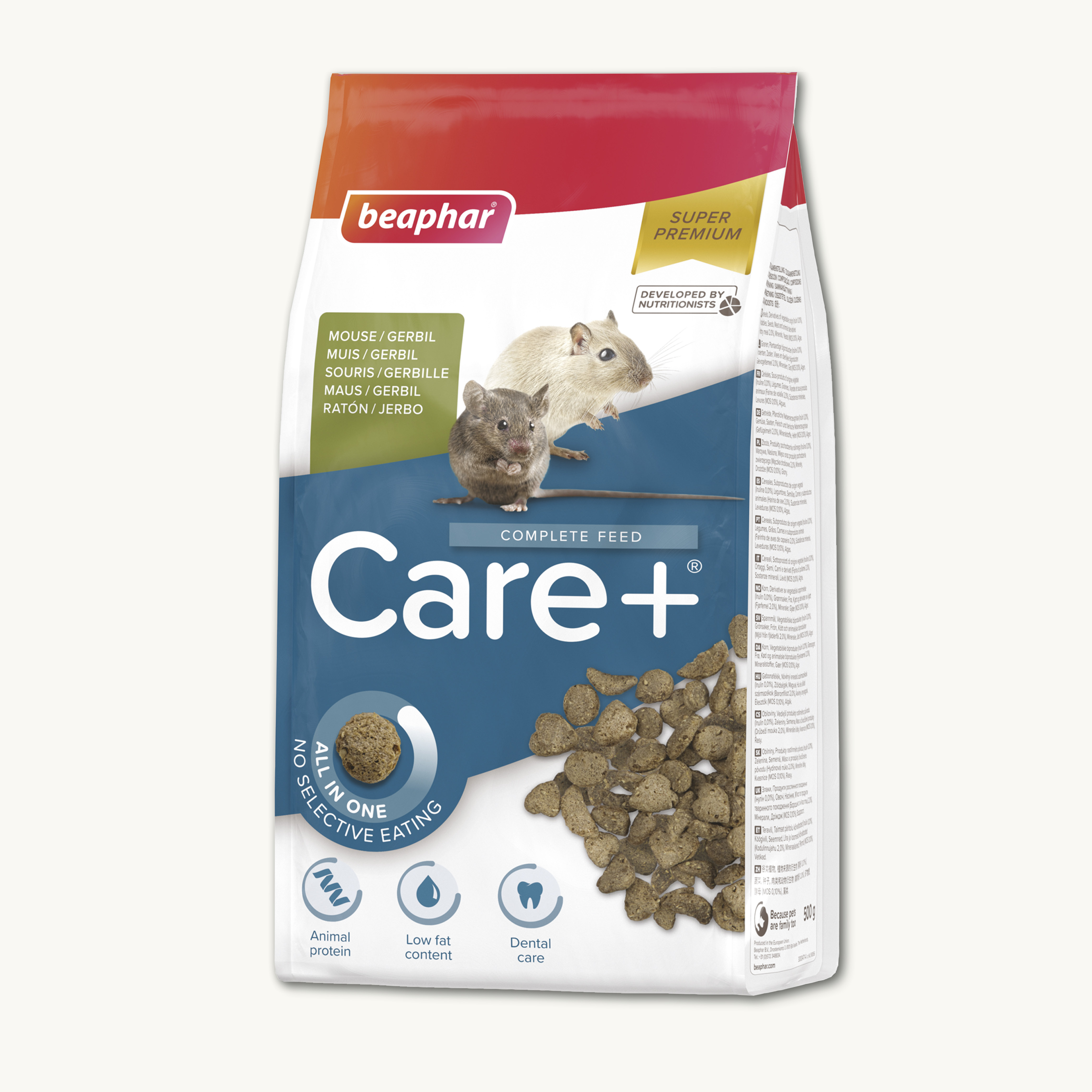 Beaphar Care+ Ratón y Jerbo, 500 g