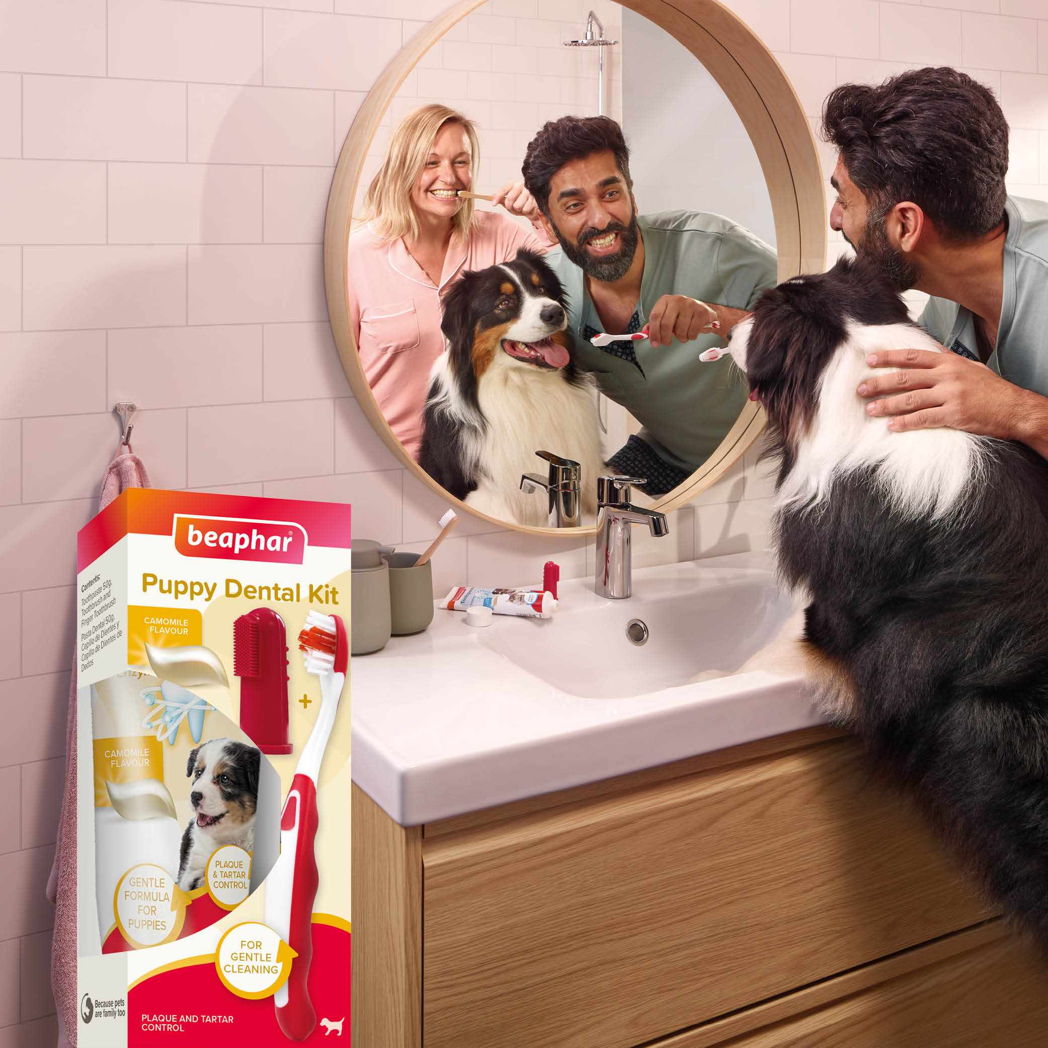 Beaphar Pack Dental Cachorros: Pasta dental + Cepillo dental de dedo + cepillo dental cachorros