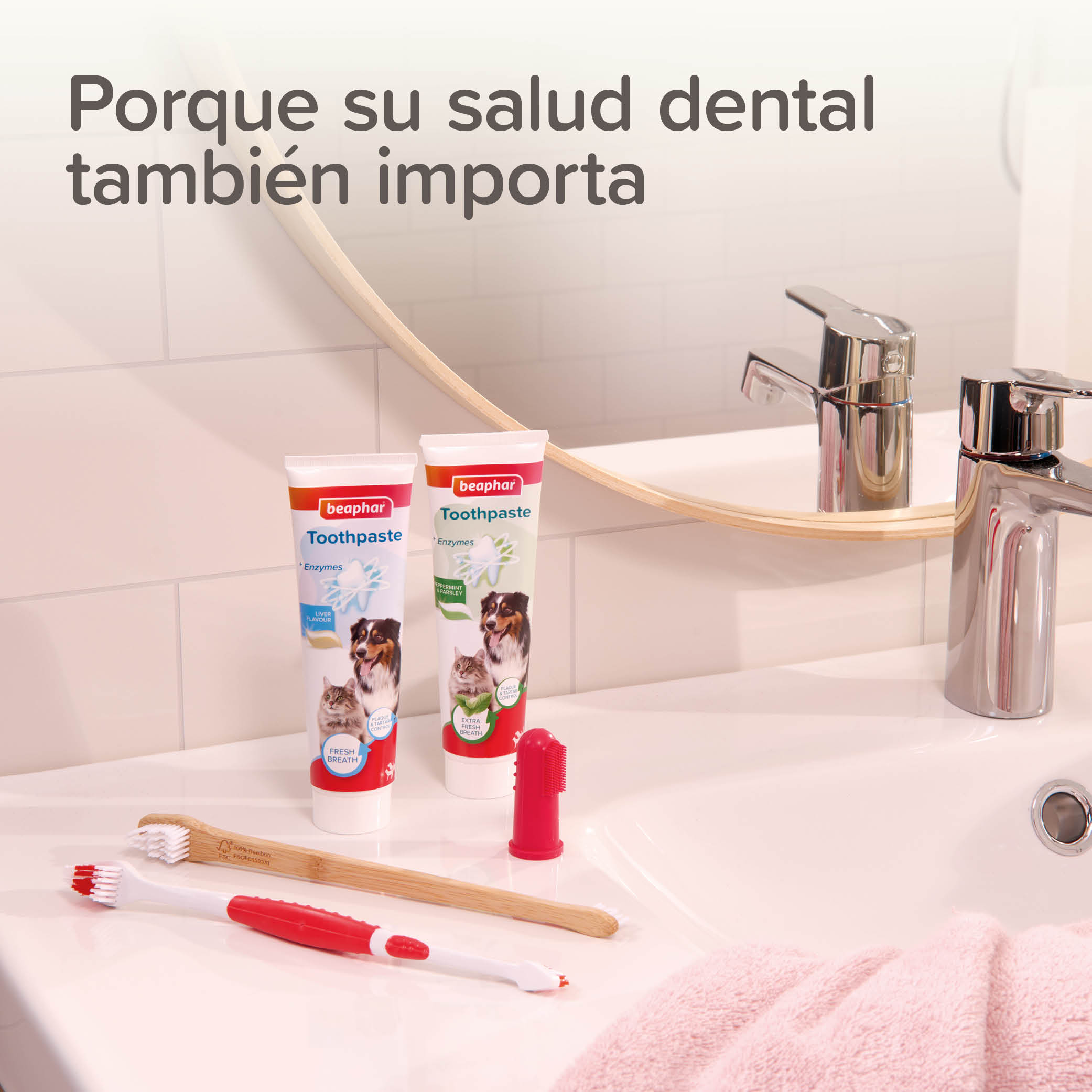 Beaphar Cepillo Dental Bambú