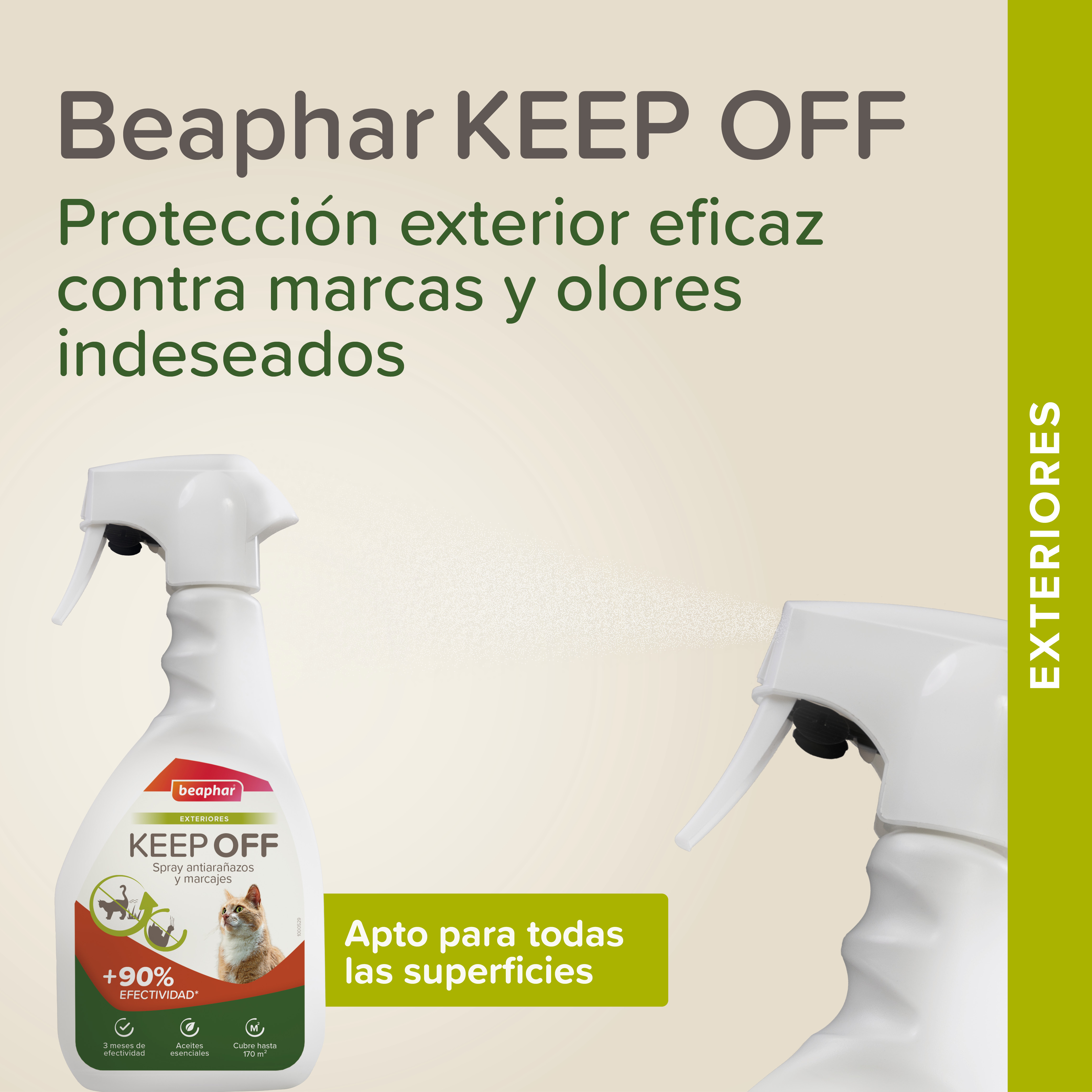 Beaphar Keep Off Spray  Educador Exteriores - 500ml
