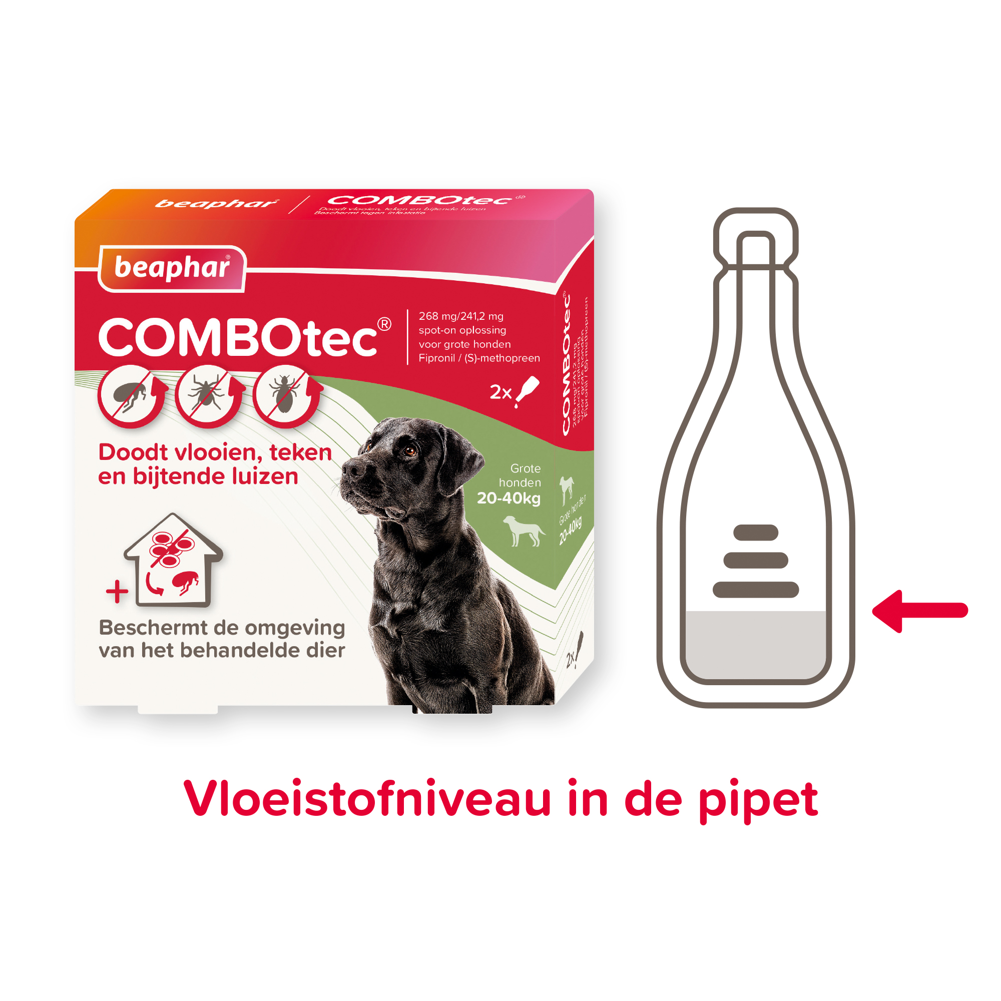 Beaphar COMBOtec® Spot-On hond 20-40kg 2 pipetten