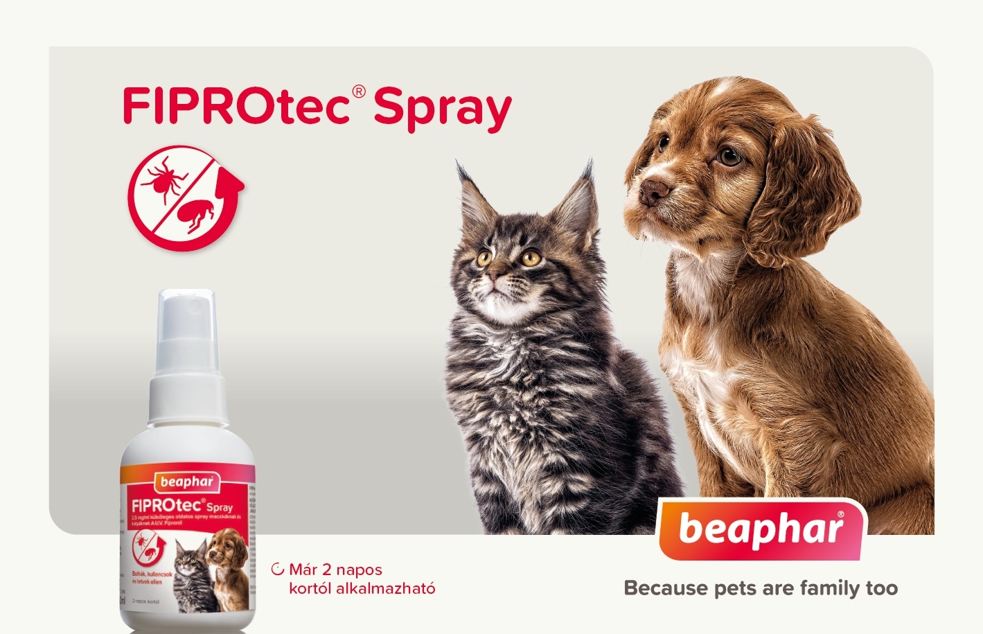 FIPROtec® spray bolhák, kullancsok és tetvek ellen