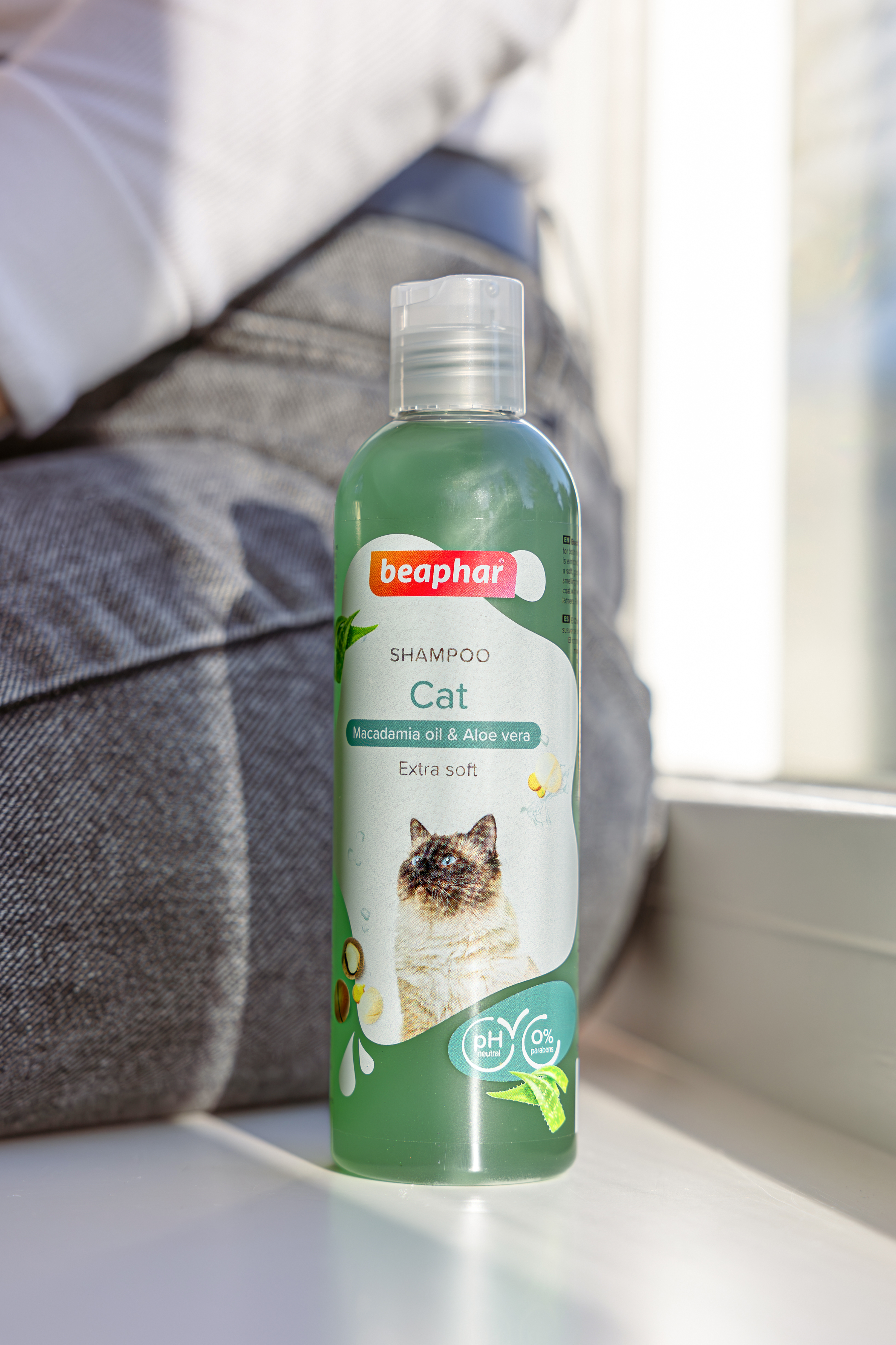 Sampon macskáknak, makadámia olajjal és aloe verával