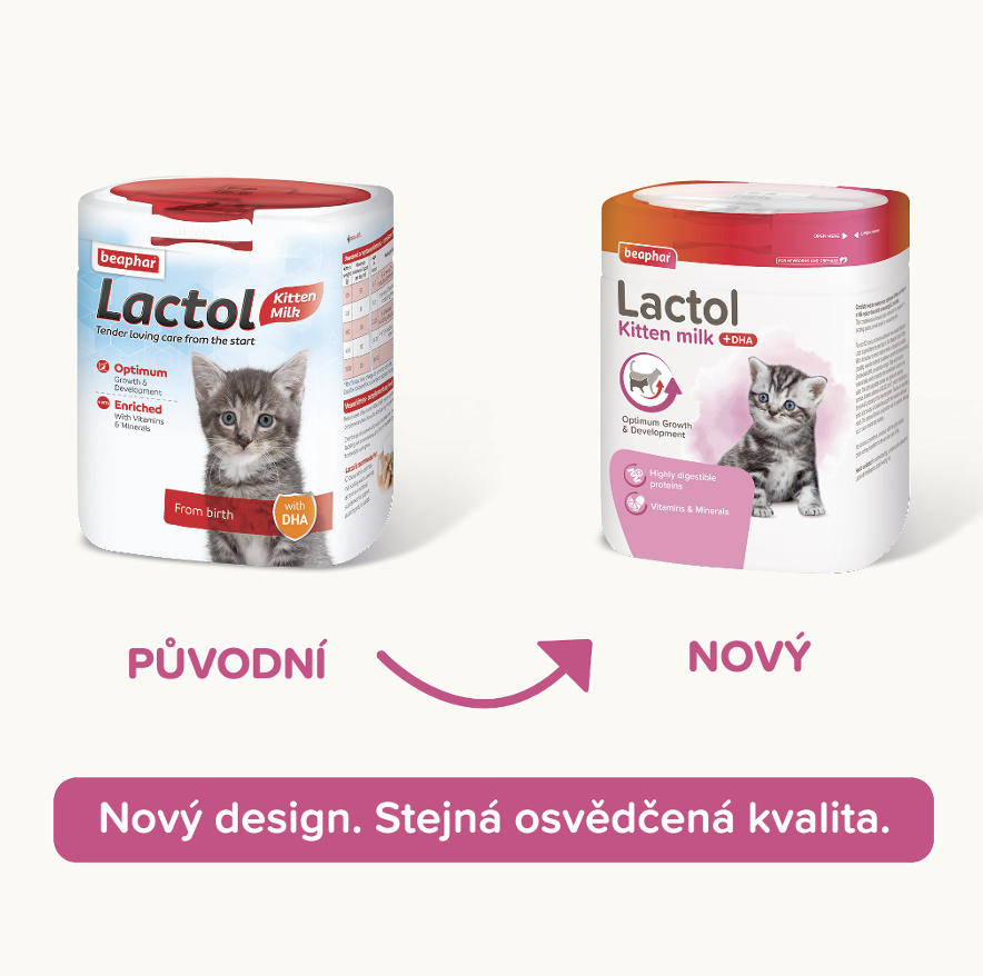 Unikátní náhražka mateřského mléka Lactol Kitty Milk