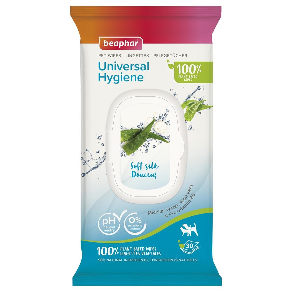 Lingettes nettoyantes Universelles pour chien et chat x30