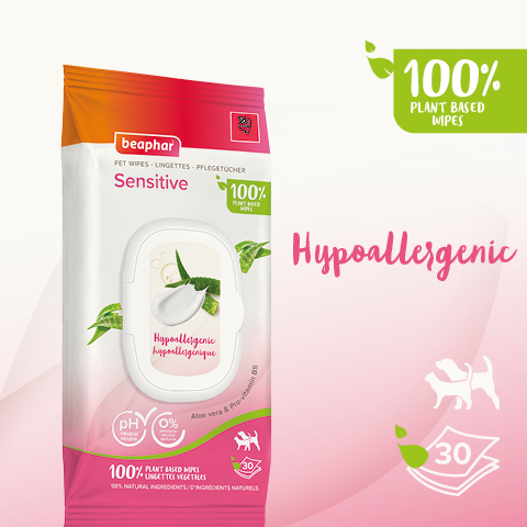 Beaphar Pet Wipes Sensitive