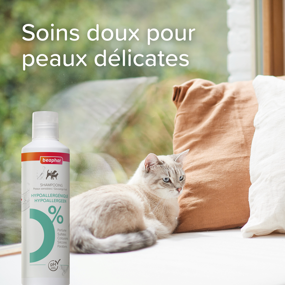 Gamme EXPERTS, Shampooing Hypoallergénique pour chien et chat - 250 ml