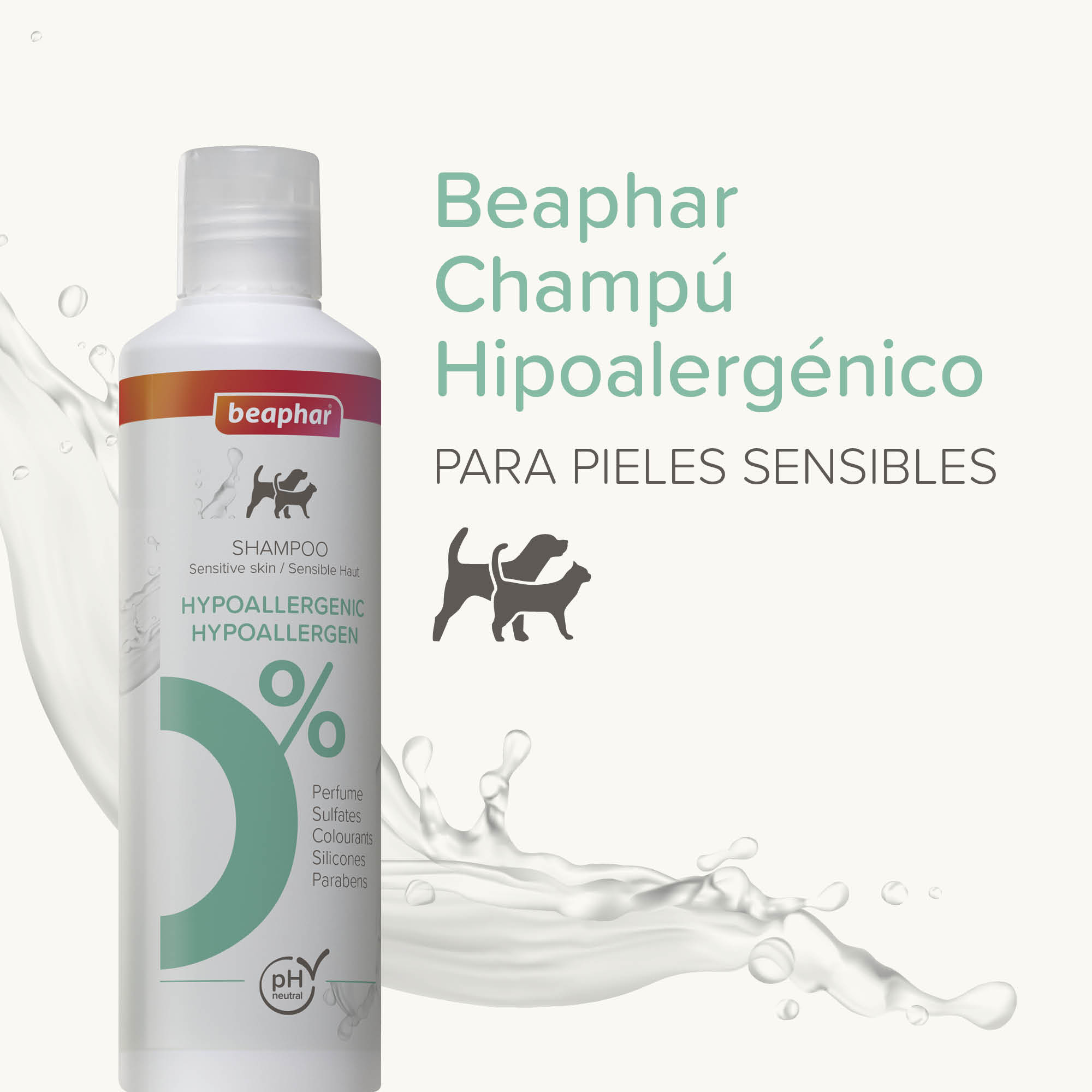 Beaphar Champú Hipoalergénico Perros y Gatos - 250ml