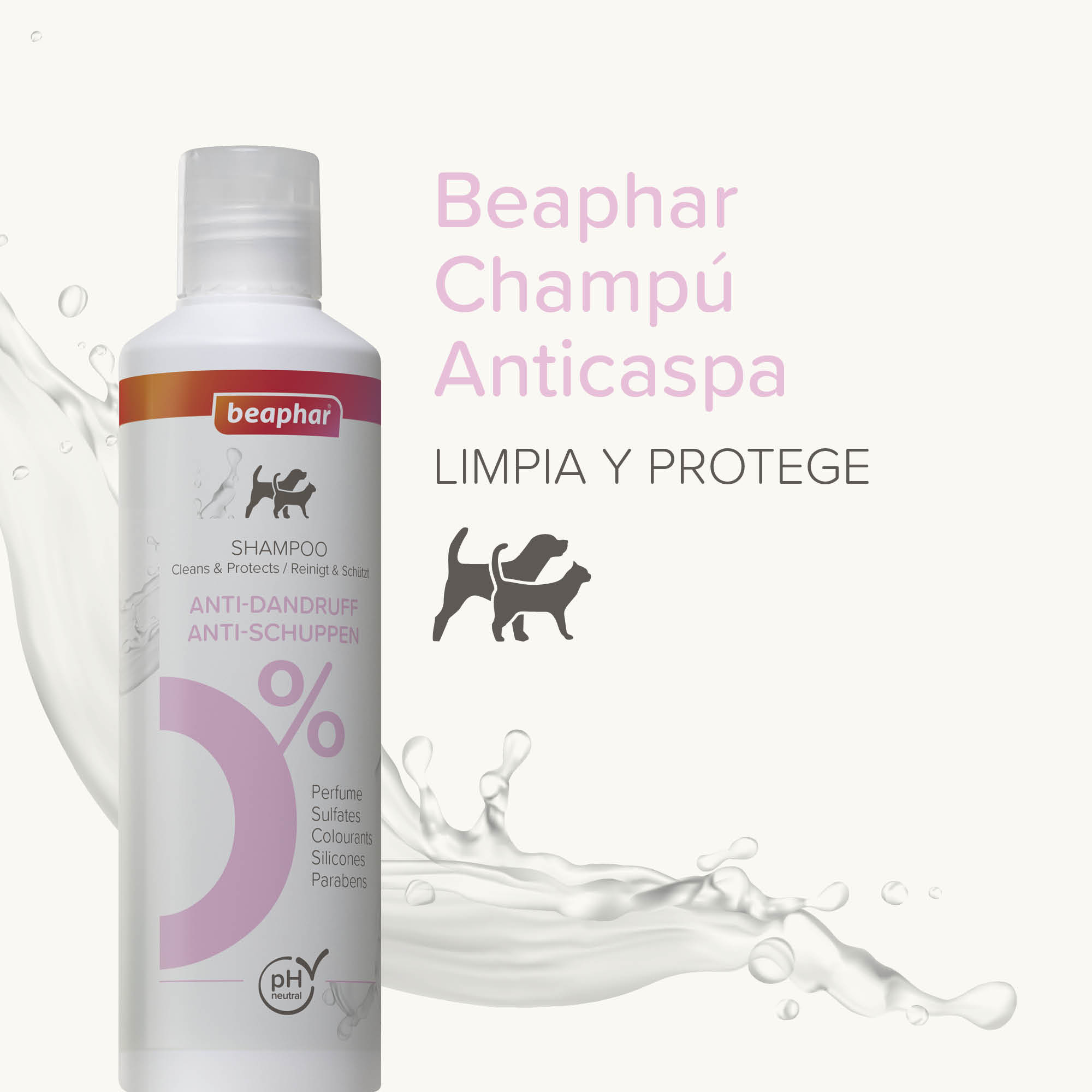 Beaphar Champú Anticaspa Perros y Gatos - 250ml