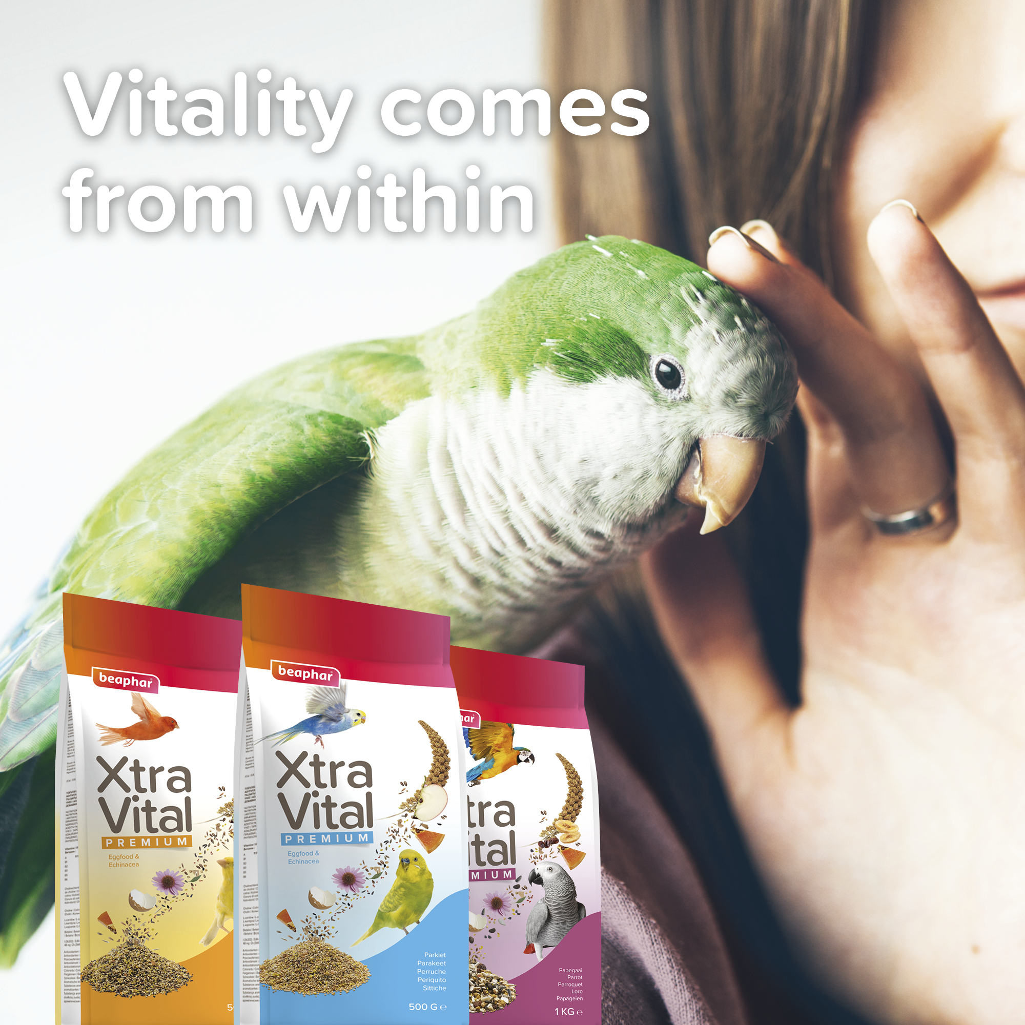 Beaphar XtraVital Large Parakeet Complete Bird Food - 500g