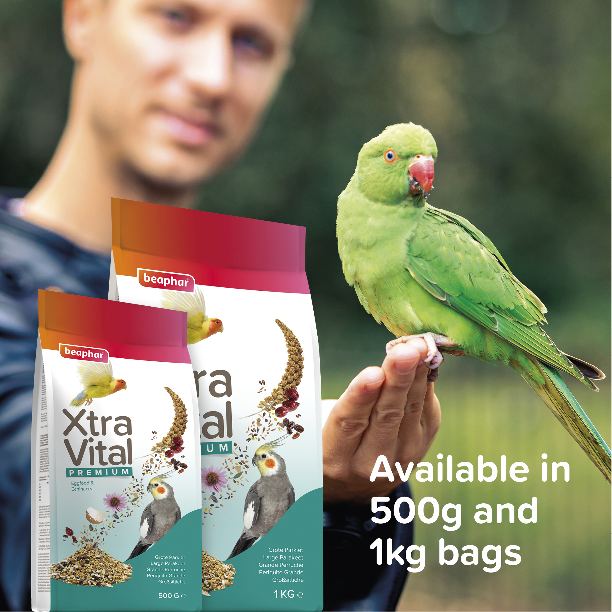 Beaphar XtraVital Large Parakeet Complete Bird Food - 1kg