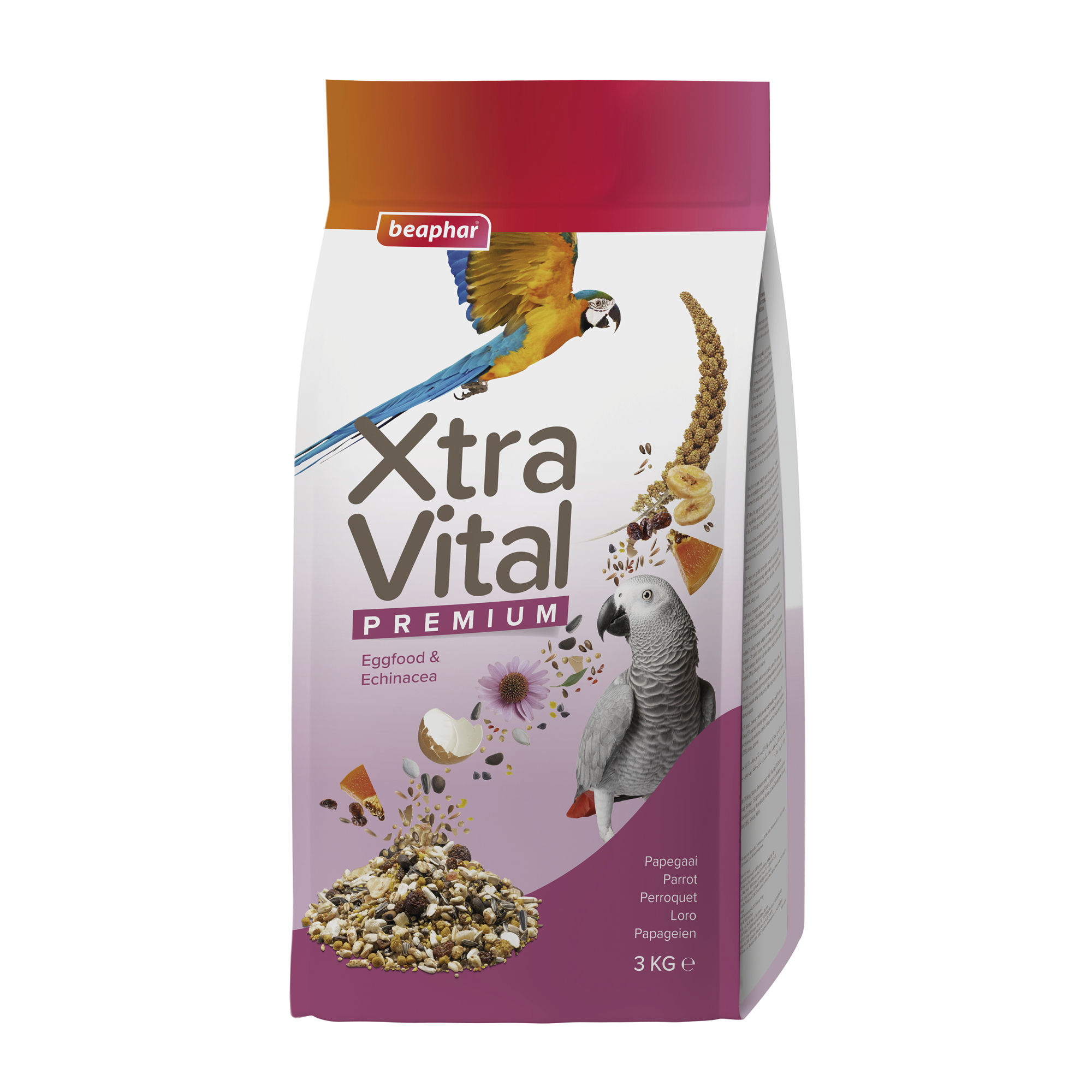 Beaphar XtraVital Parrot Complete Bird Food – 3kg