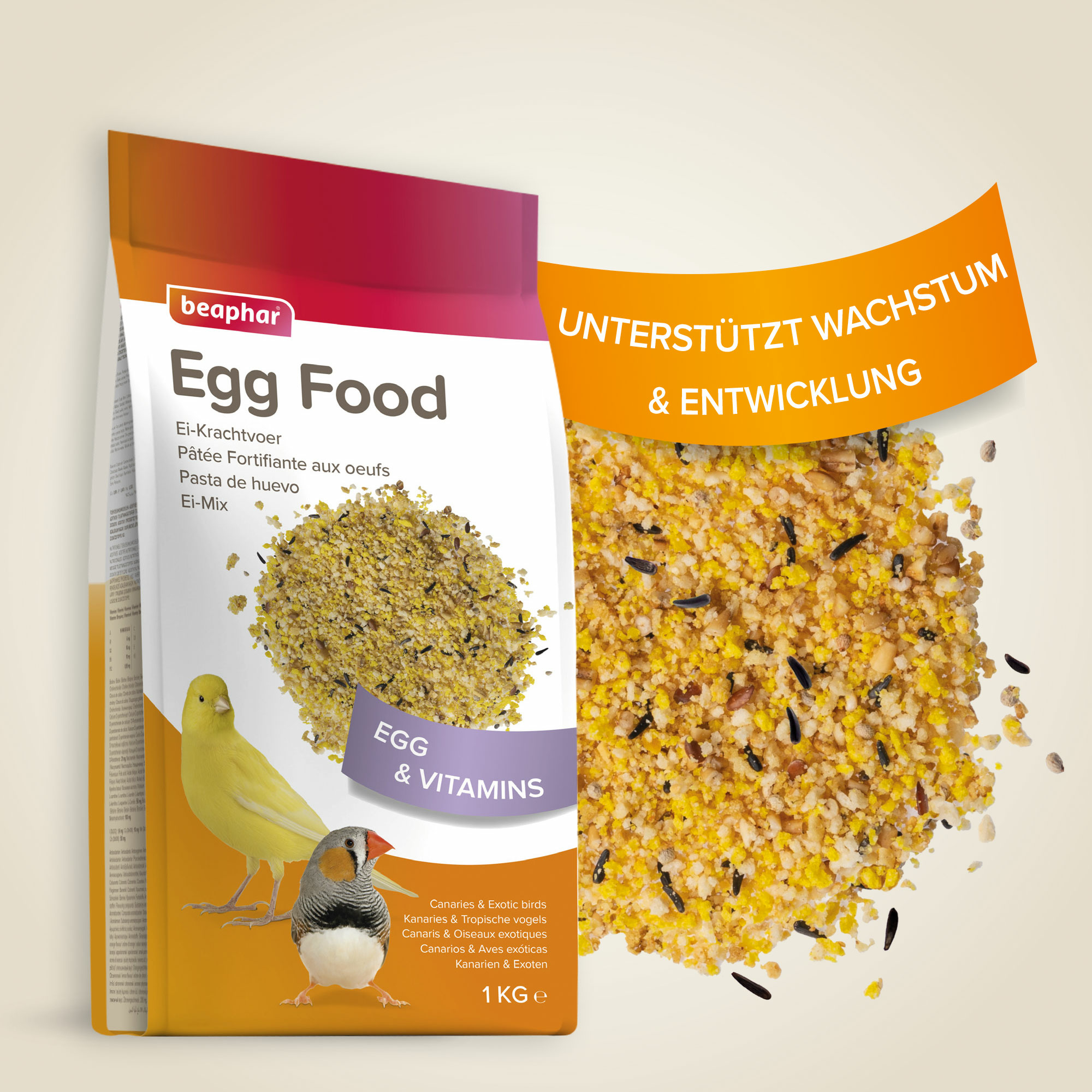 Beaphar Ei-Mix für Kanarien & Exoten, 1kg