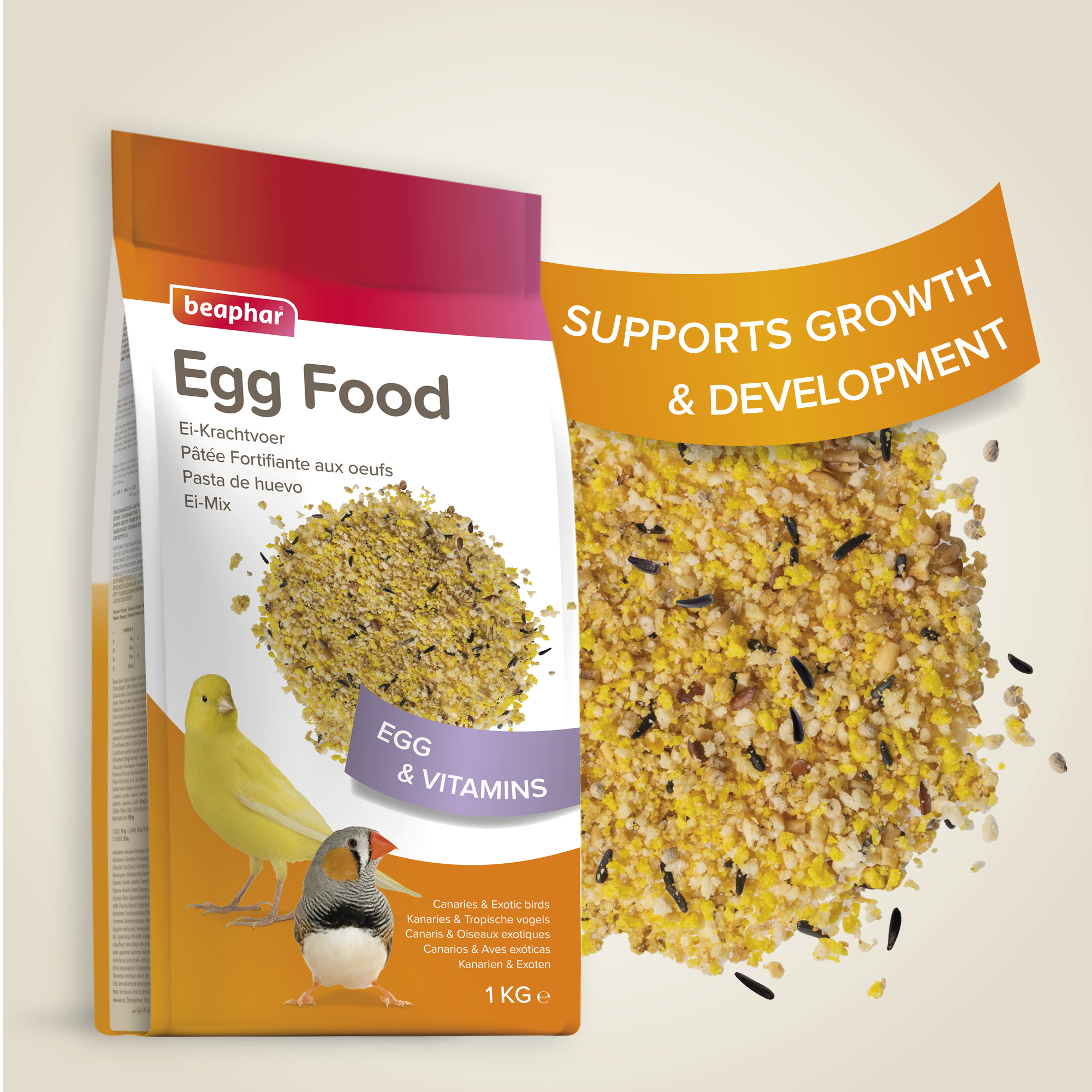 Beaphar Egg Food for Canaries & Exotic Birds – 1kg