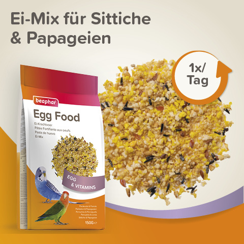 Beaphar Ei-Mix für Sittiche & Papageien, 150g