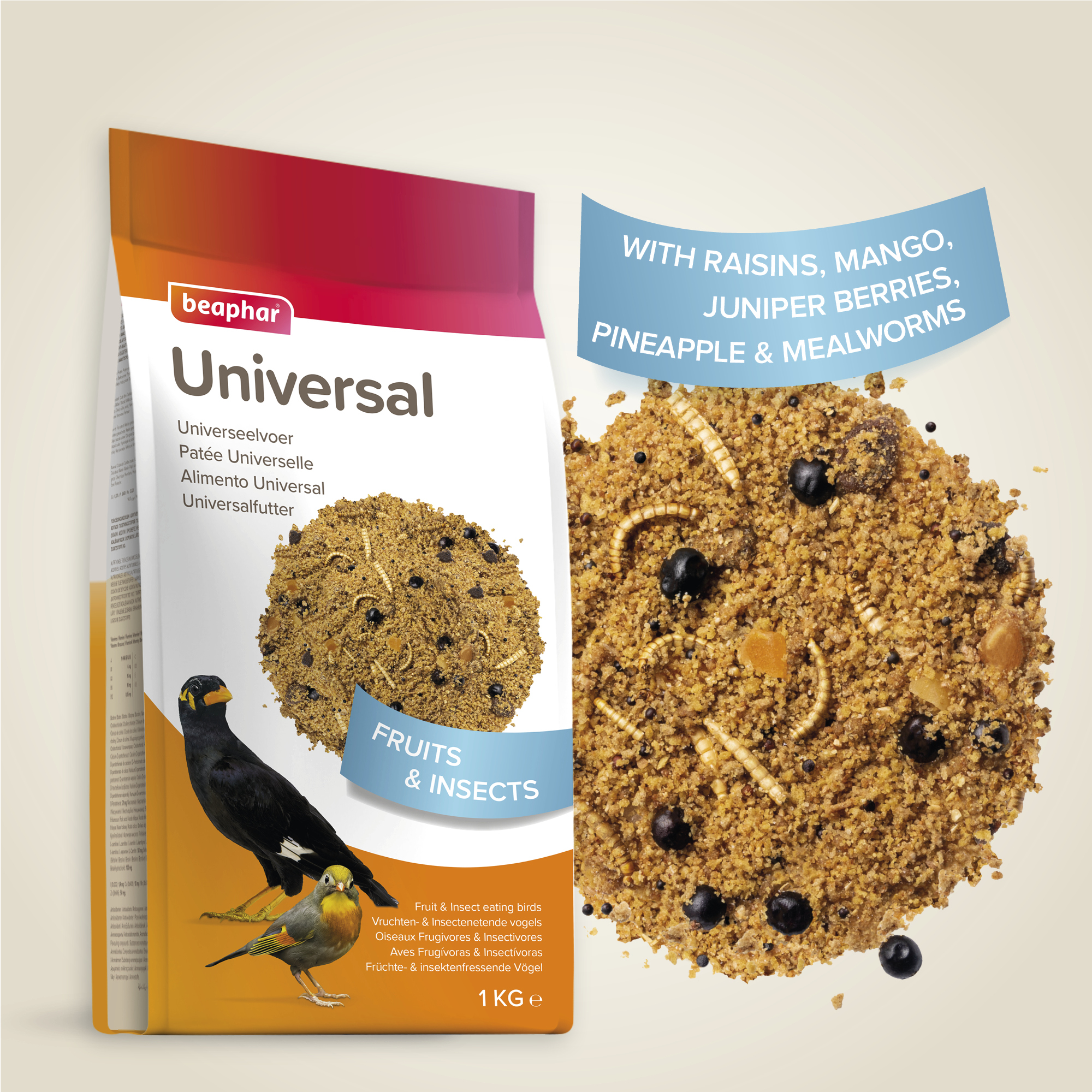 Beaphar Universal Food for Softbill Birds – 1kg