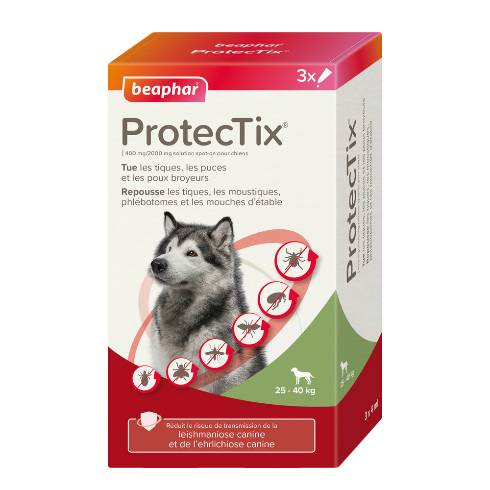 ProtecTix® 400 mg/2000 mg solution pour spot-on pour chiens pesant entre 25 et 40 kg