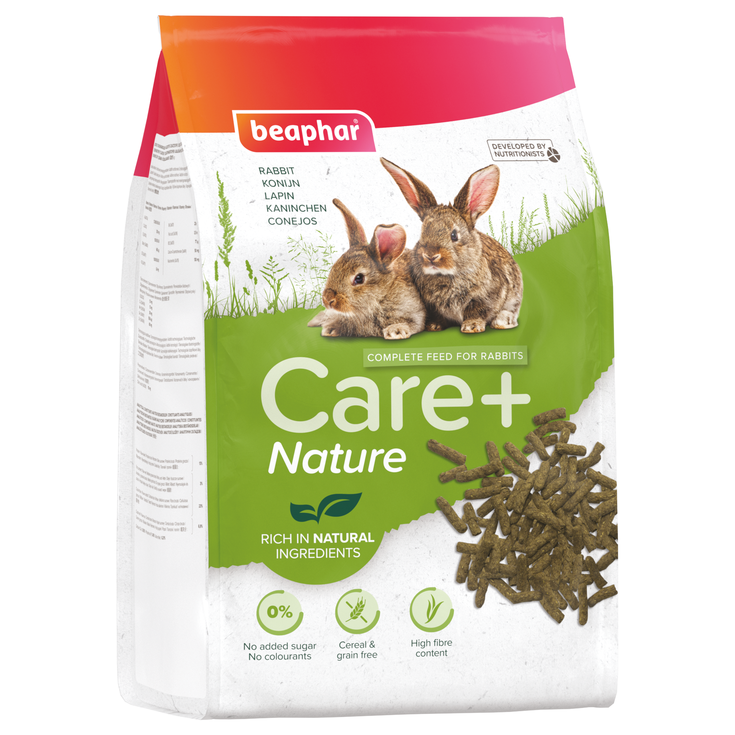 Care+® Nature Prémium eledel nyulaknak, 1,5kg