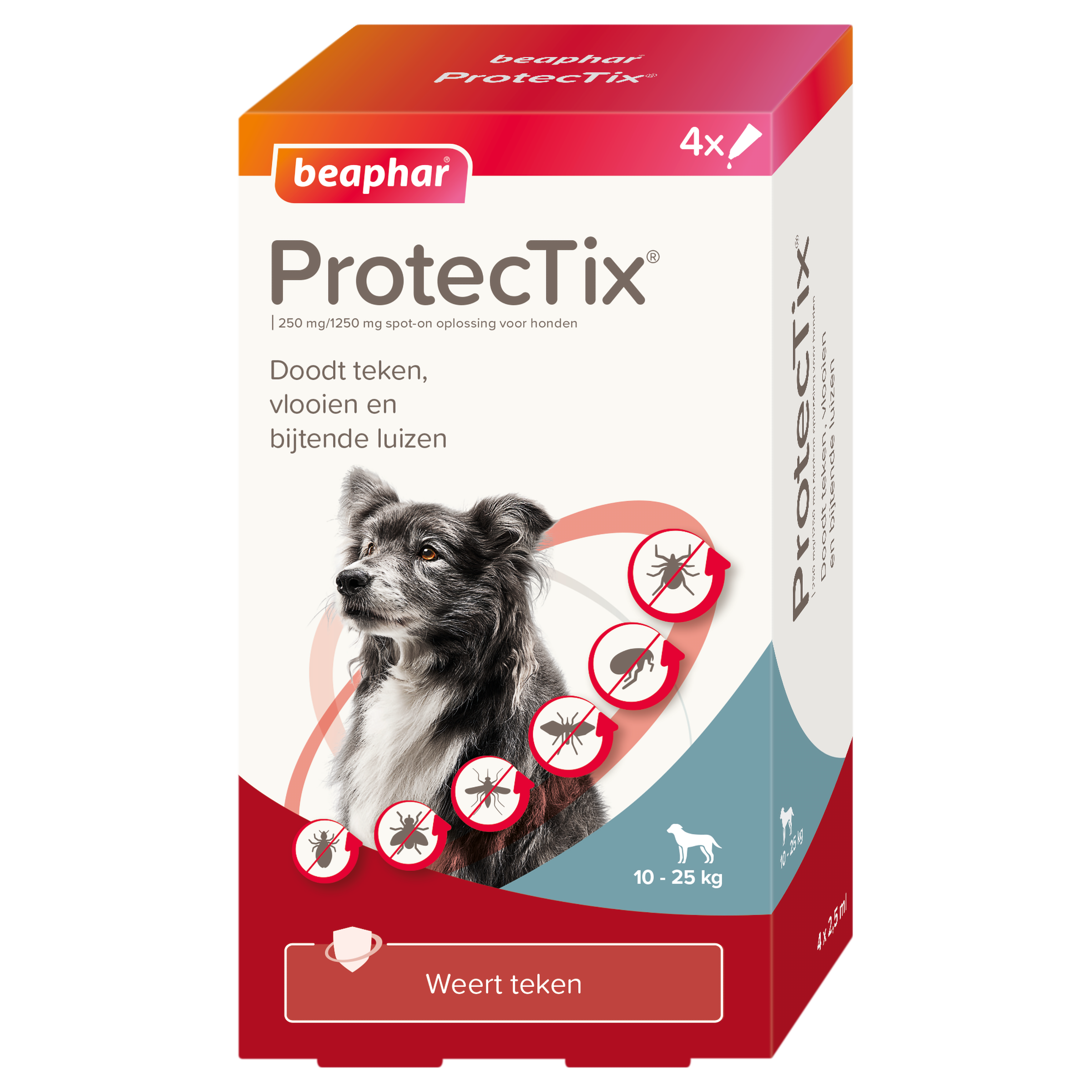 Beaphar ProtecTix® hond 10-25kg 4 pipetten