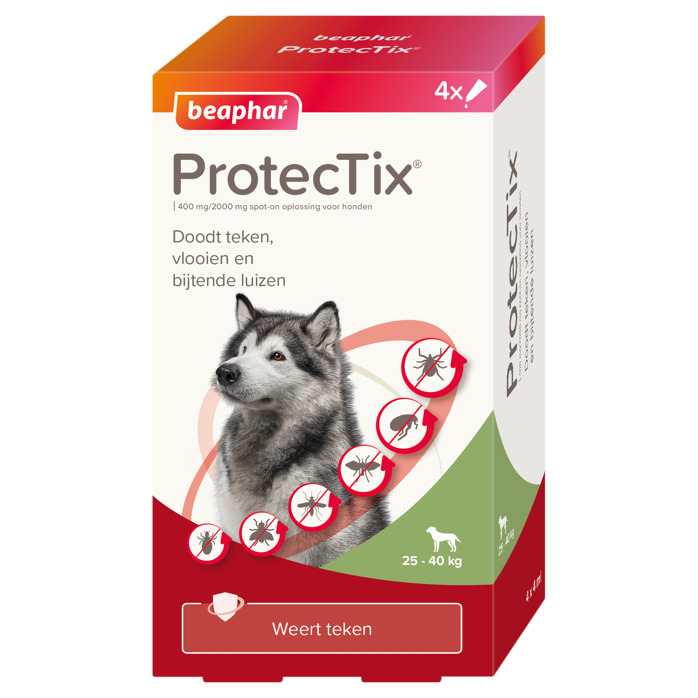 Beaphar ProtecTix® hond 25-40kg 4 pipetten