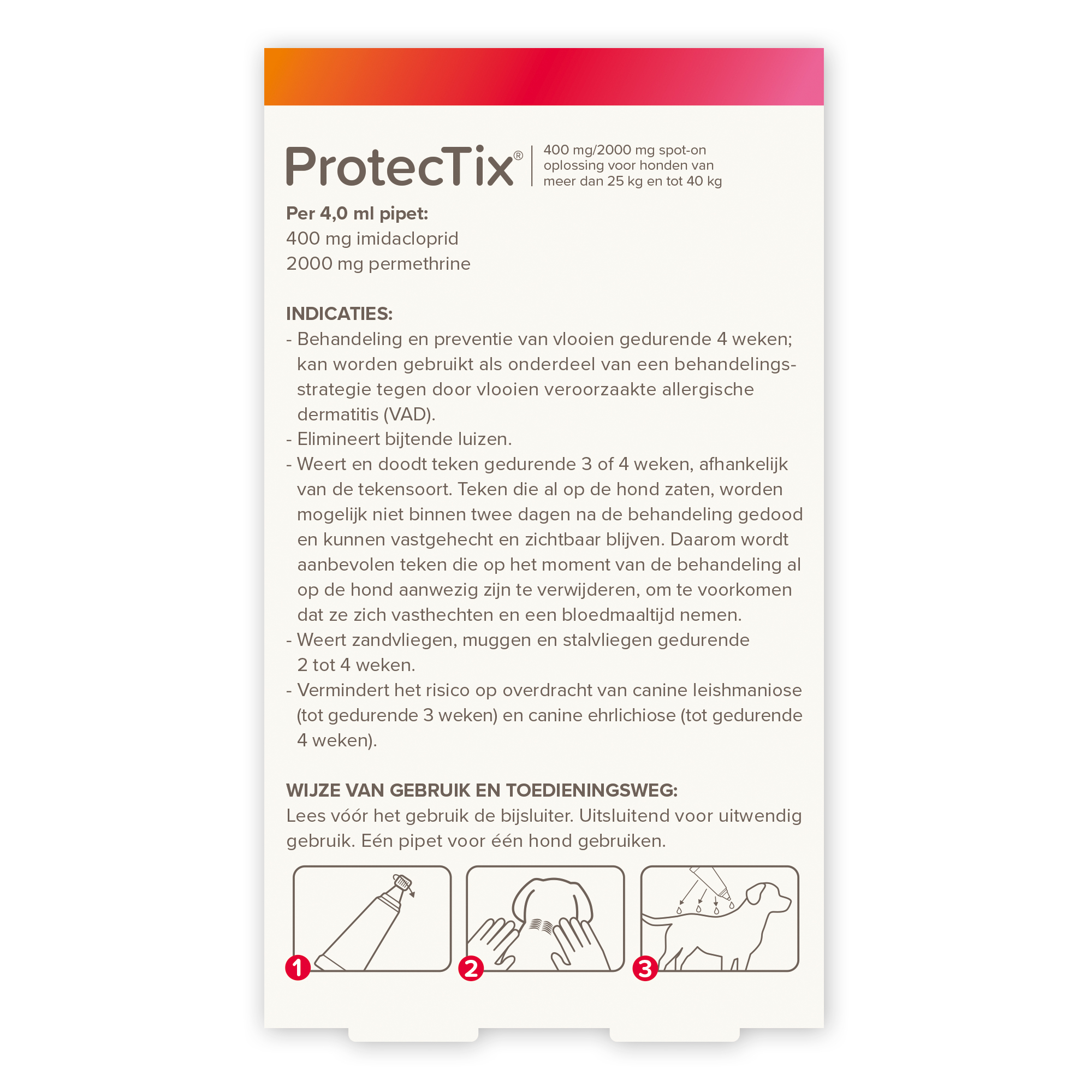 Beaphar ProtecTix® hond 25-40kg 4 pipetten