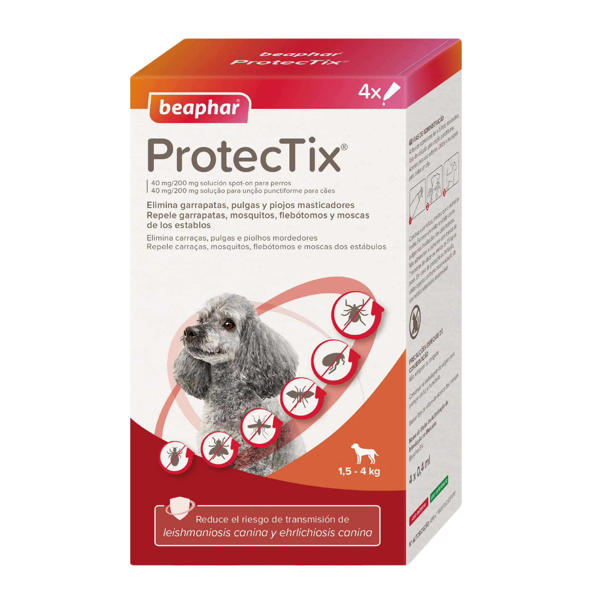 Beaphar ProtecTix® Pipetas Perros XS  (1,5-4KG)