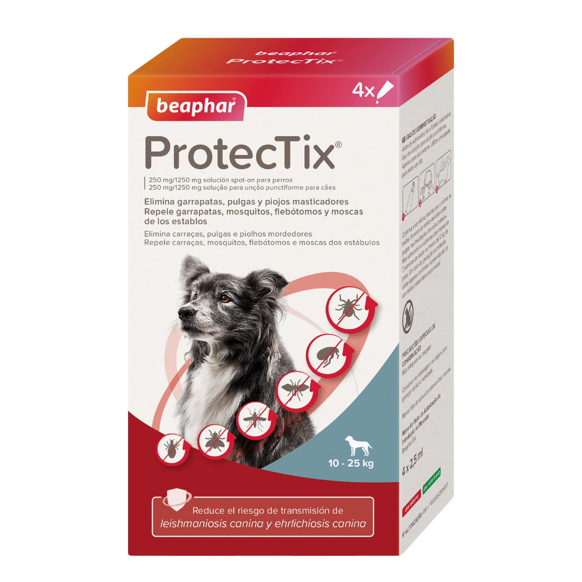Beaphar ProtecTix® Pipetas Perros M (10-25KG)