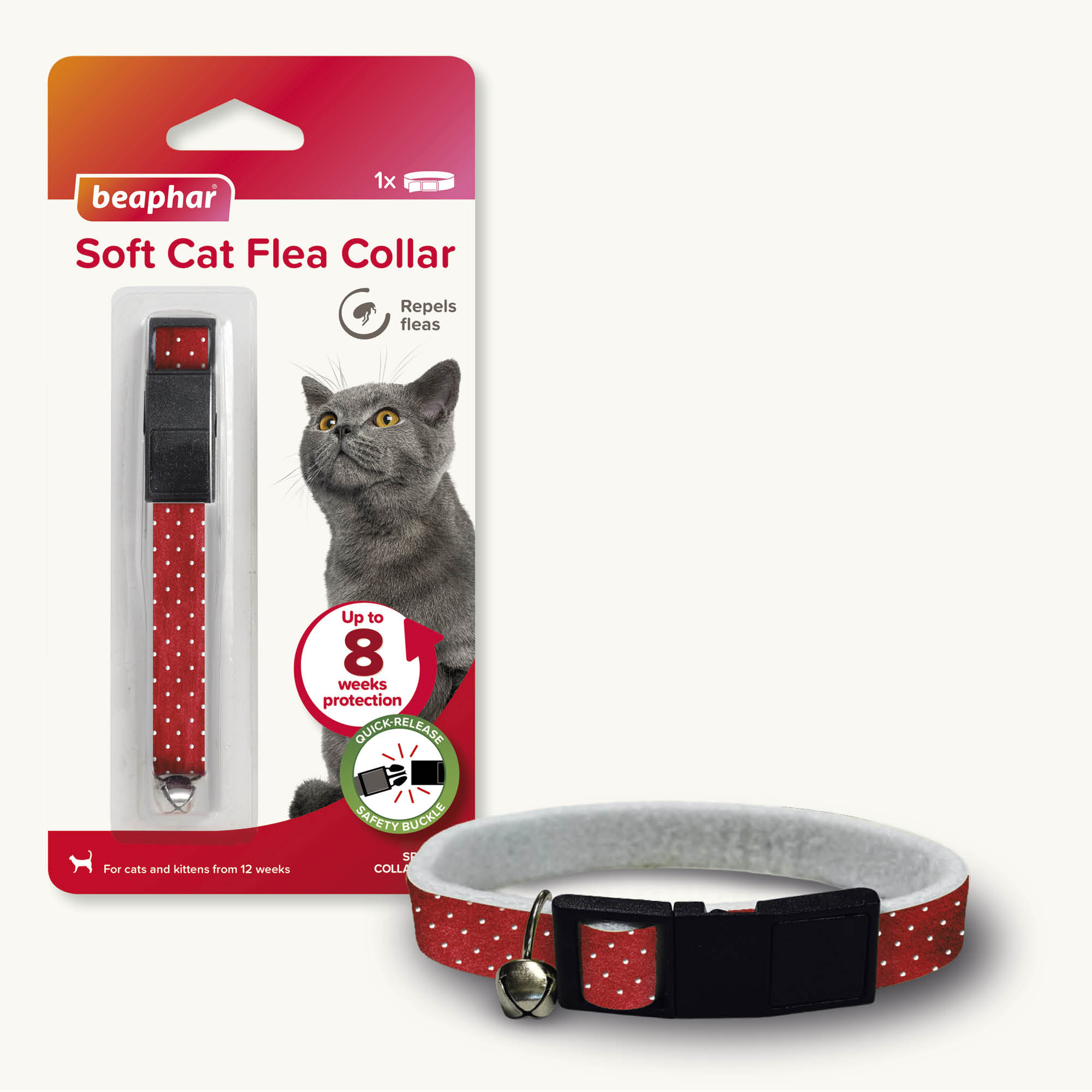 Beaphar Soft Sparkle Flea Collar for Cats, 30cm