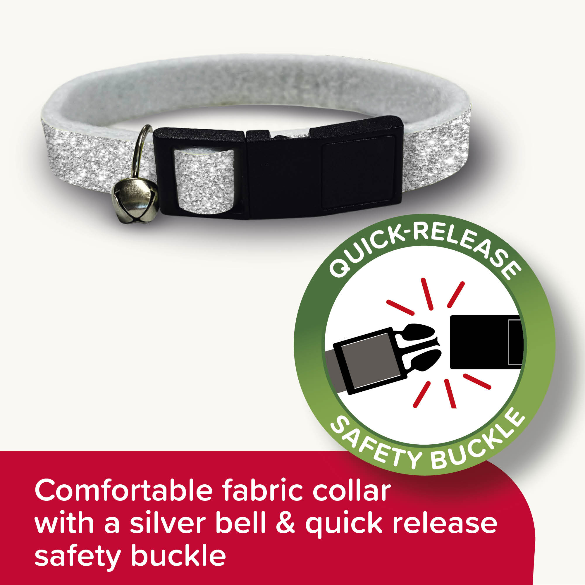Beaphar Soft Glitter Flea Collar for Cats, 30cm