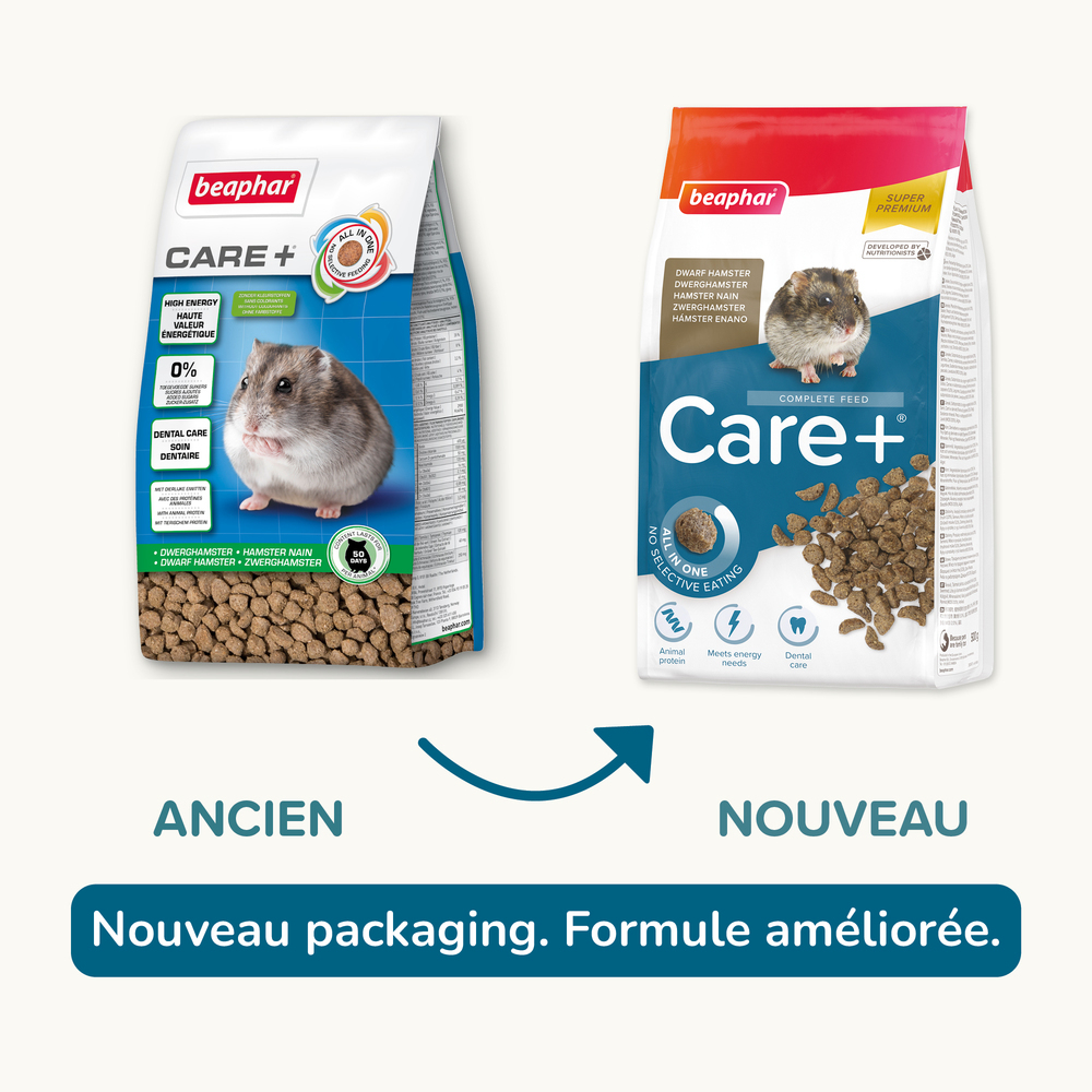 Care+®, Alimentation super premium pour Hamster nain – 500 g