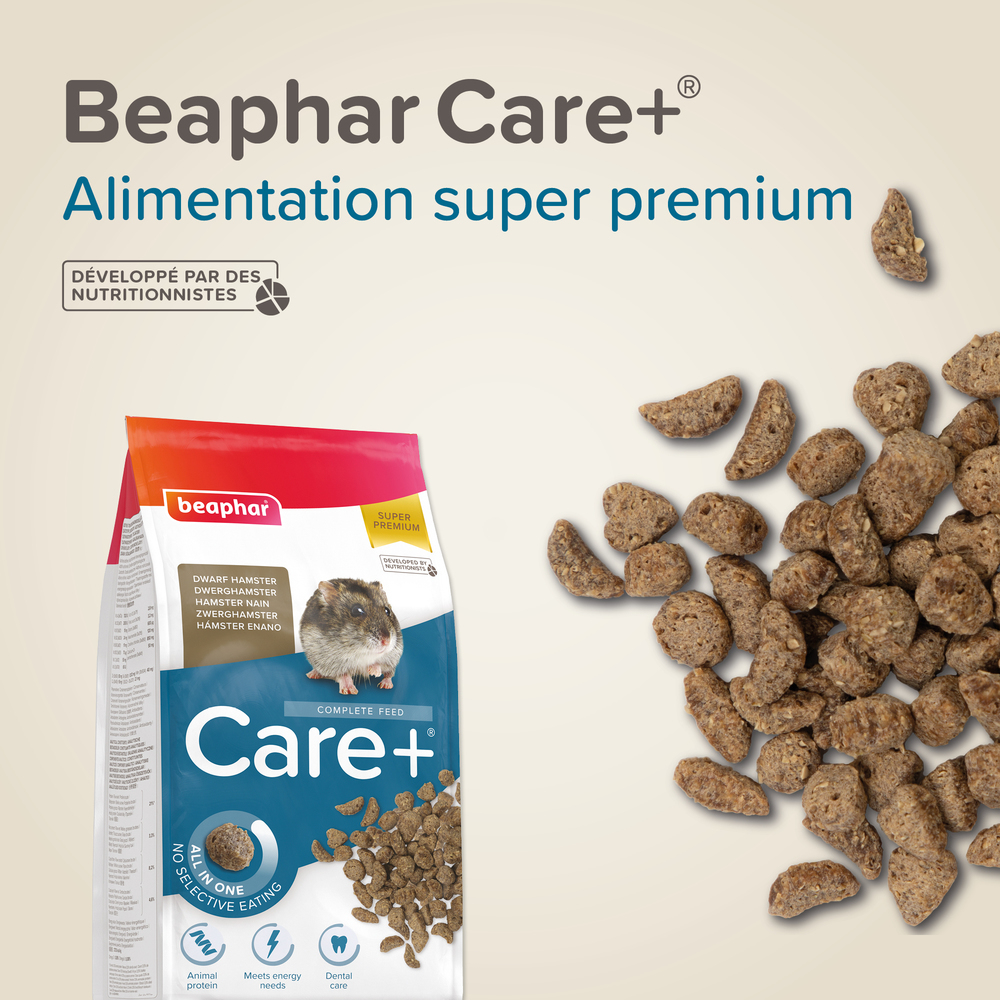 Care+®, Alimentation super premium pour Hamster nain – 500 g